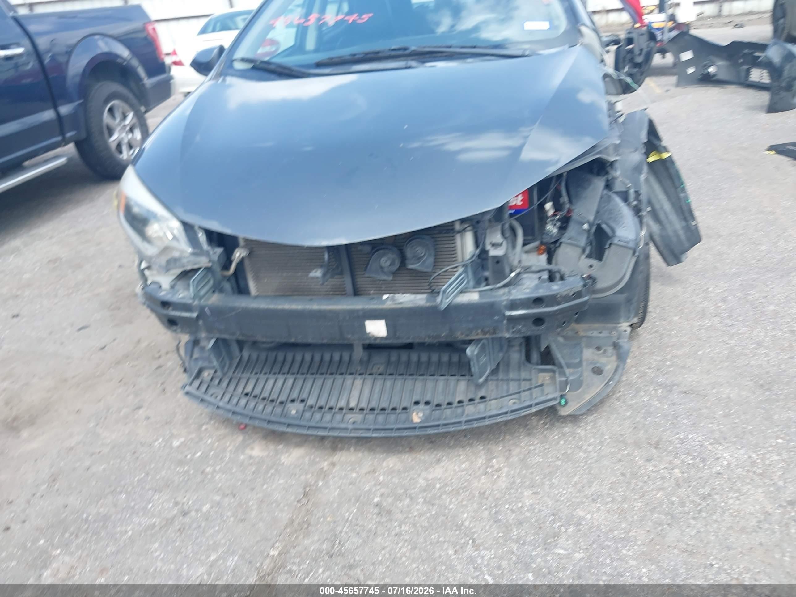 2014 Toyota Corolla S Plus Gray vin: 5YFBURHE1EP175677
