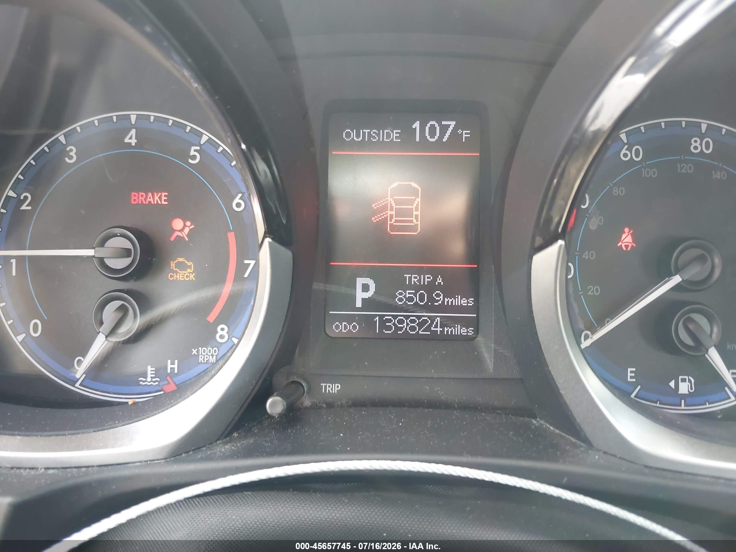 2014 Toyota Corolla S Plus Gray vin: 5YFBURHE1EP175677