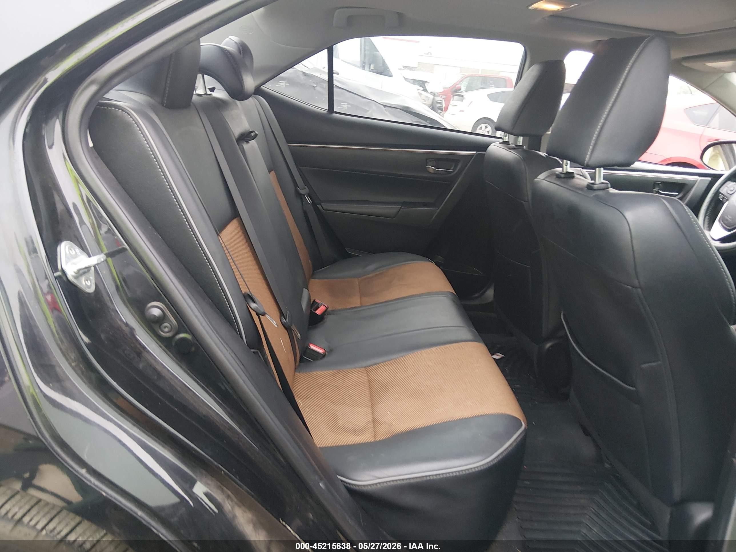 2015 Toyota Corolla S Plus Black vin: 5YFBURHE1FP181139