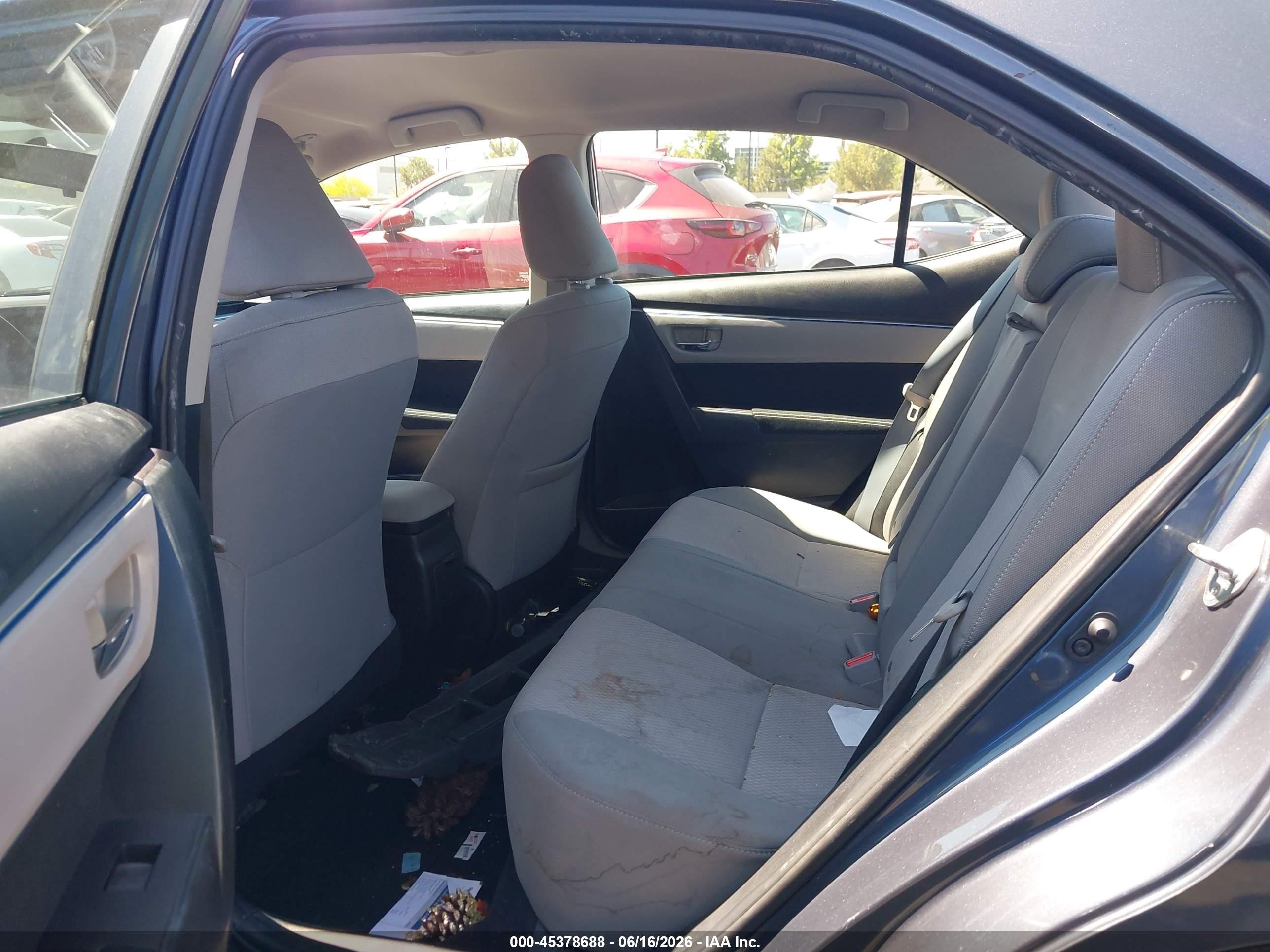 2015 Toyota Corolla Le Plus Gray vin: 5YFBURHE1FP185921
