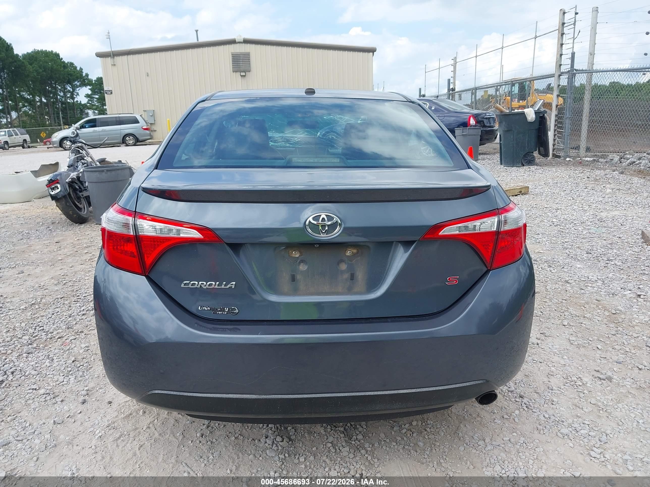 2015 Toyota Corolla S Premium Blue vin: 5YFBURHE1FP189175
