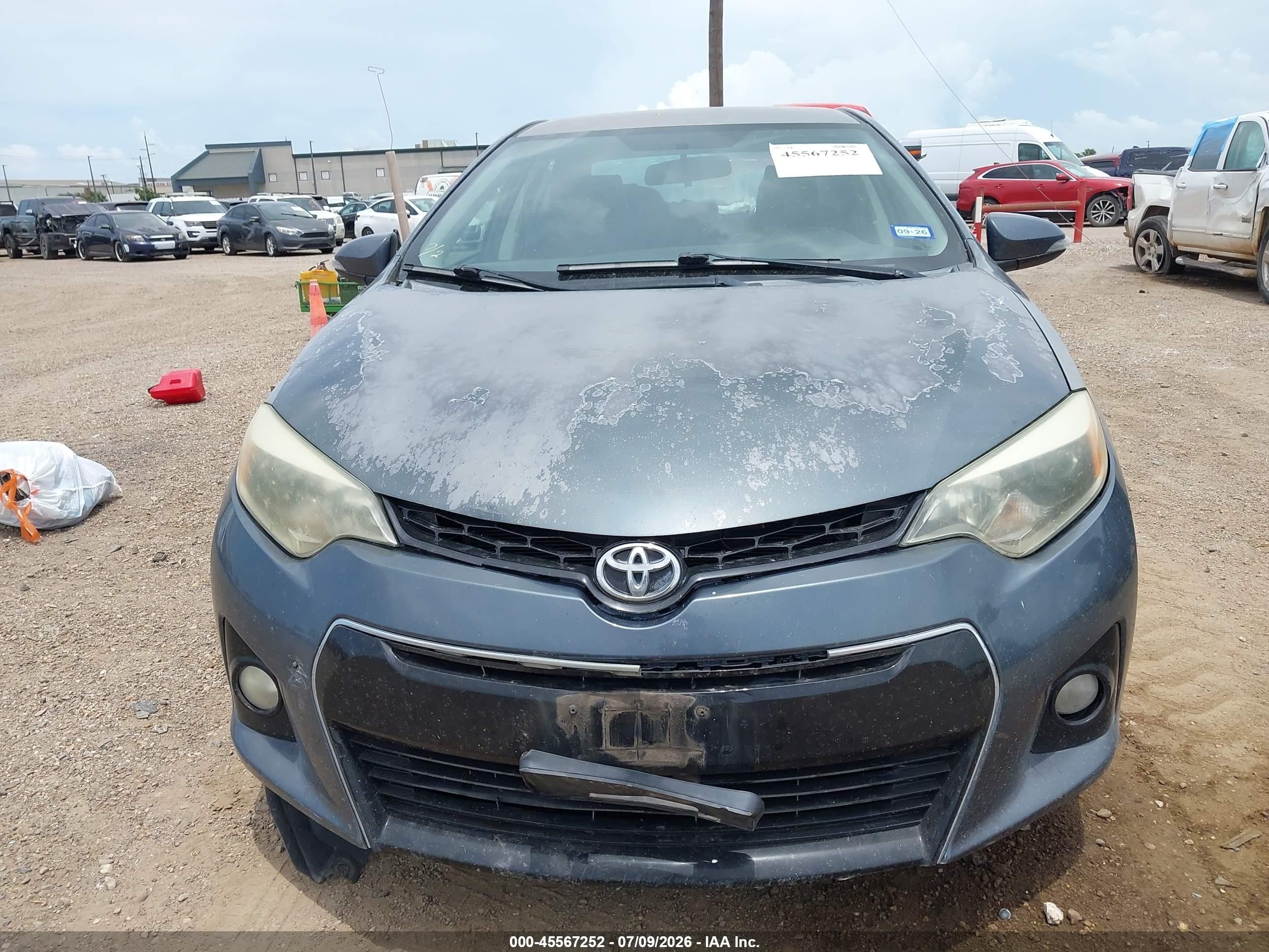 2015 Toyota Corolla S Plus Gray vin: 5YFBURHE1FP198460