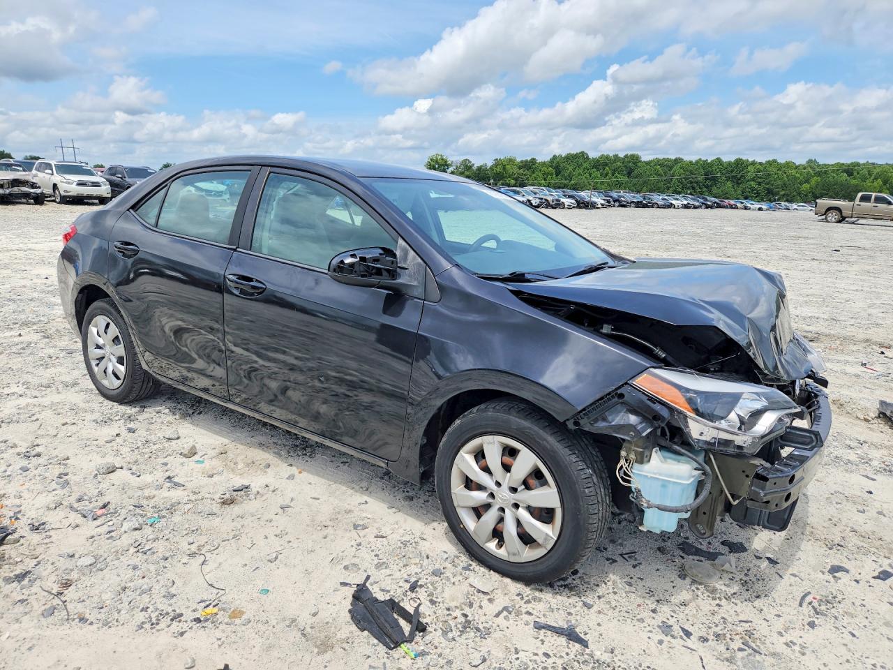 2015 Toyota Corolla Le Gray vin: 5YFBURHE1FP207481