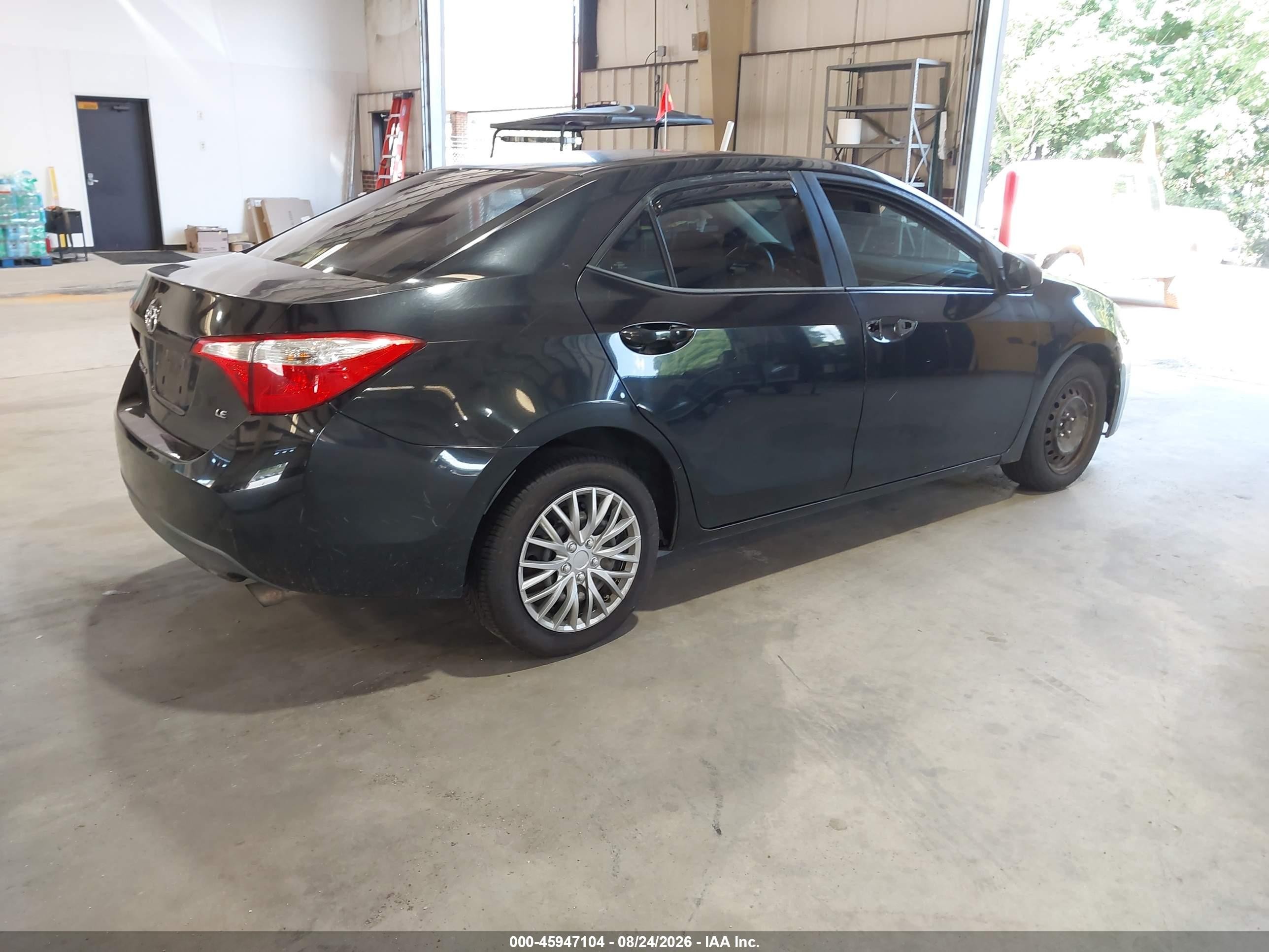 2015 Toyota Corolla L/le/le Pls/prm/s/s Pls Black vin: 5YFBURHE1FP217198