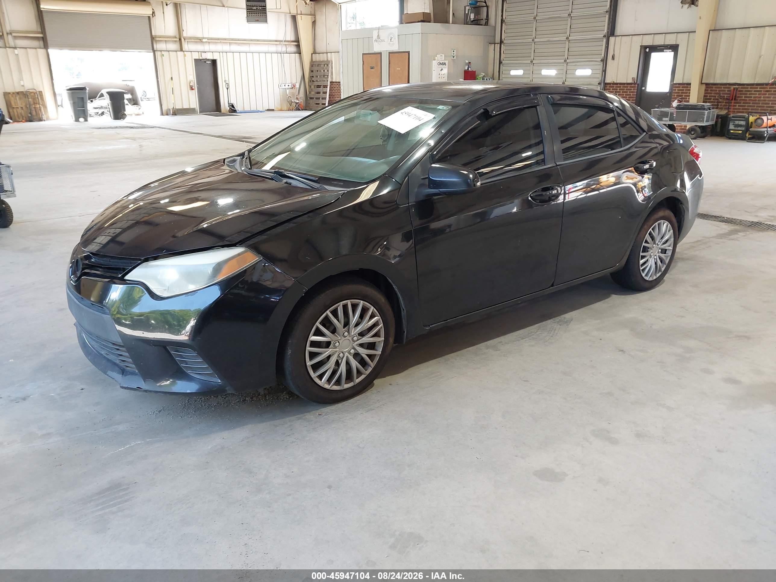 2015 Toyota Corolla L/le/le Pls/prm/s/s Pls Black vin: 5YFBURHE1FP217198
