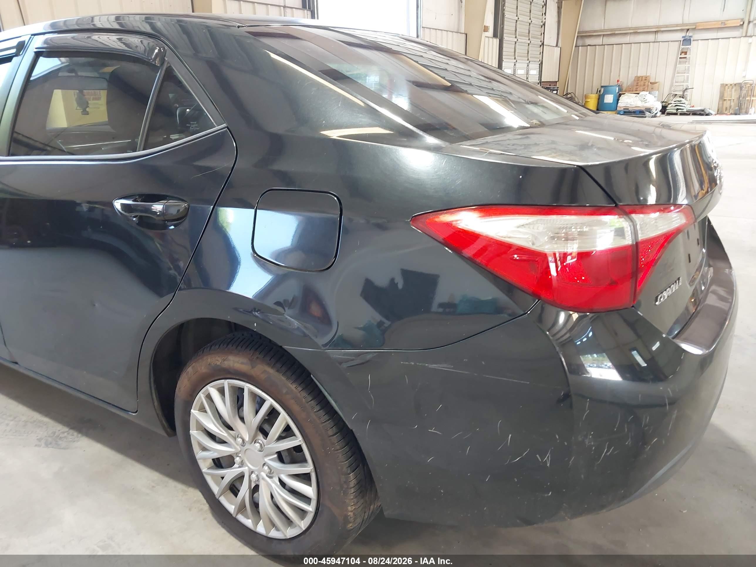 2015 Toyota Corolla L/le/le Pls/prm/s/s Pls Black vin: 5YFBURHE1FP217198