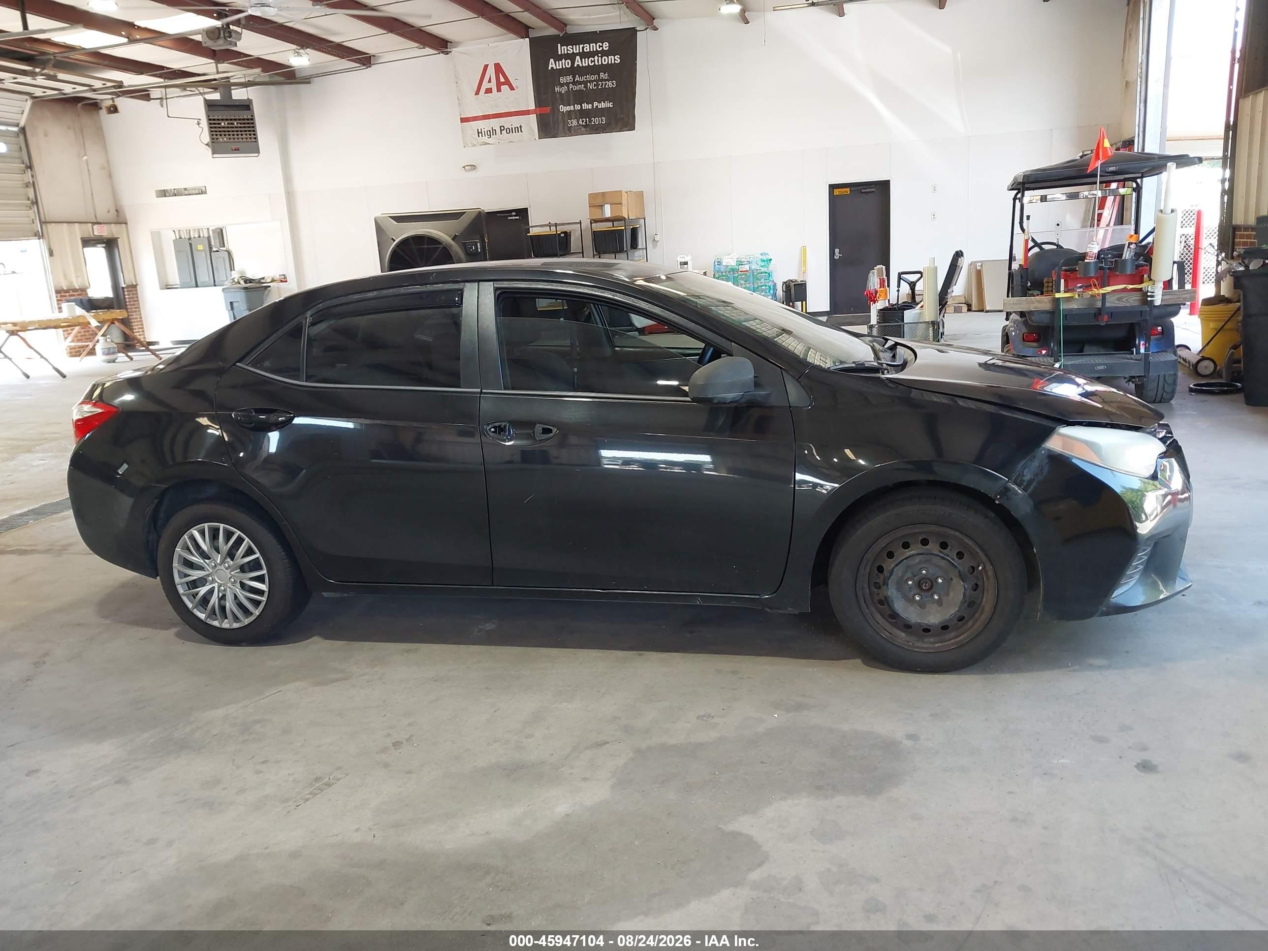 2015 Toyota Corolla L/le/le Pls/prm/s/s Pls Black vin: 5YFBURHE1FP217198