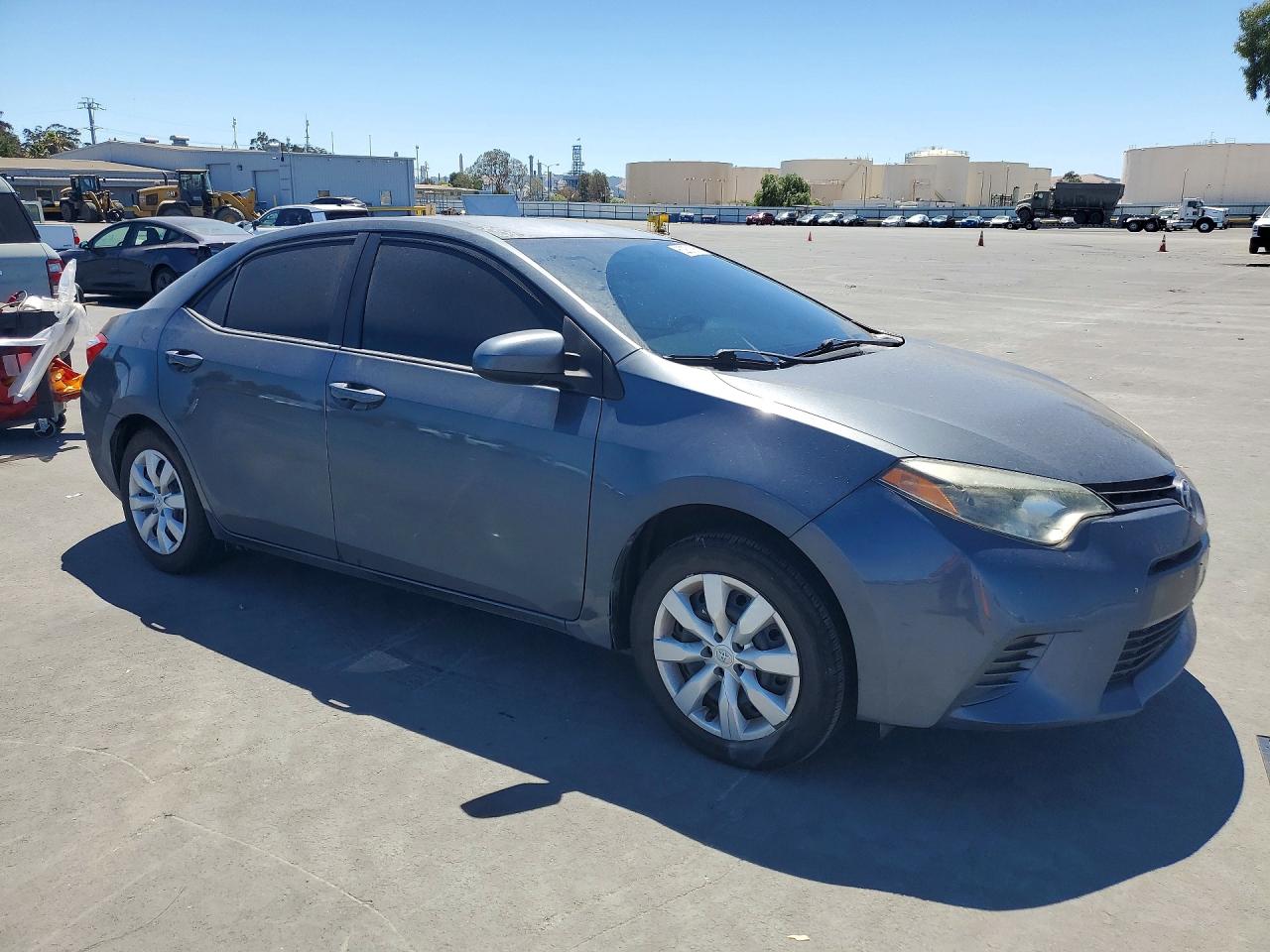 2015 Toyota Corolla Le Gray vin: 5YFBURHE1FP220974