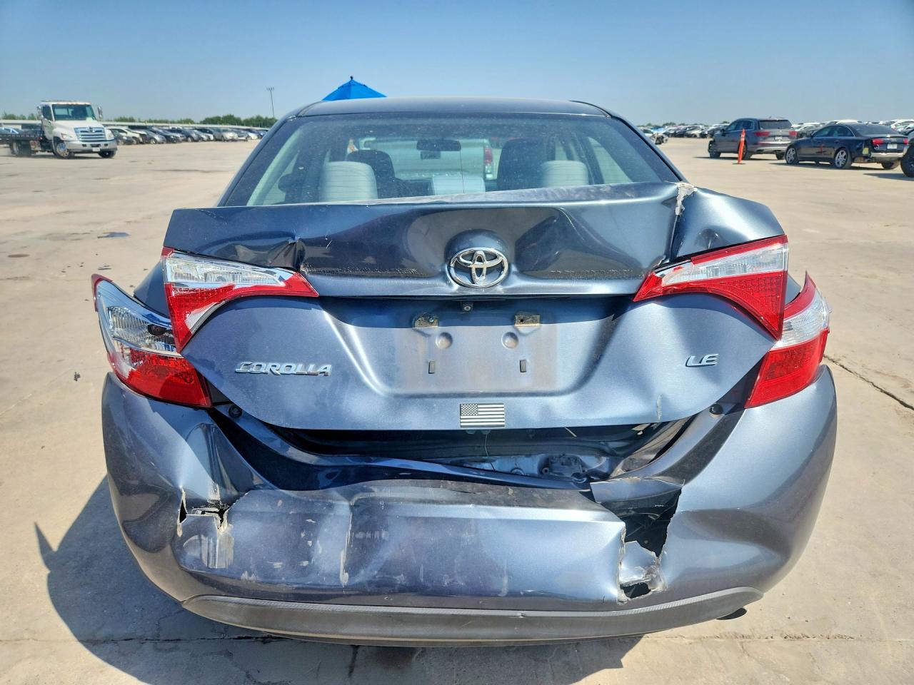 2015 Toyota Corolla Le Gray vin: 5YFBURHE1FP222613