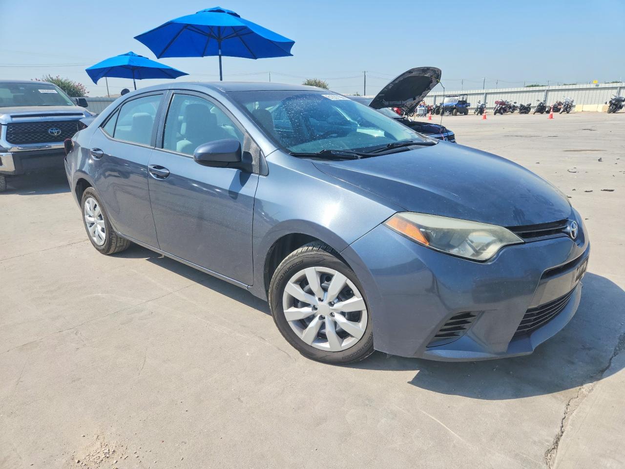 2015 Toyota Corolla Le Gray vin: 5YFBURHE1FP222613