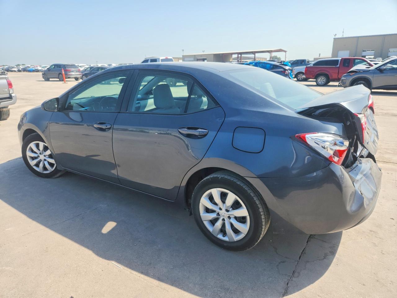 2015 Toyota Corolla Le Gray vin: 5YFBURHE1FP222613