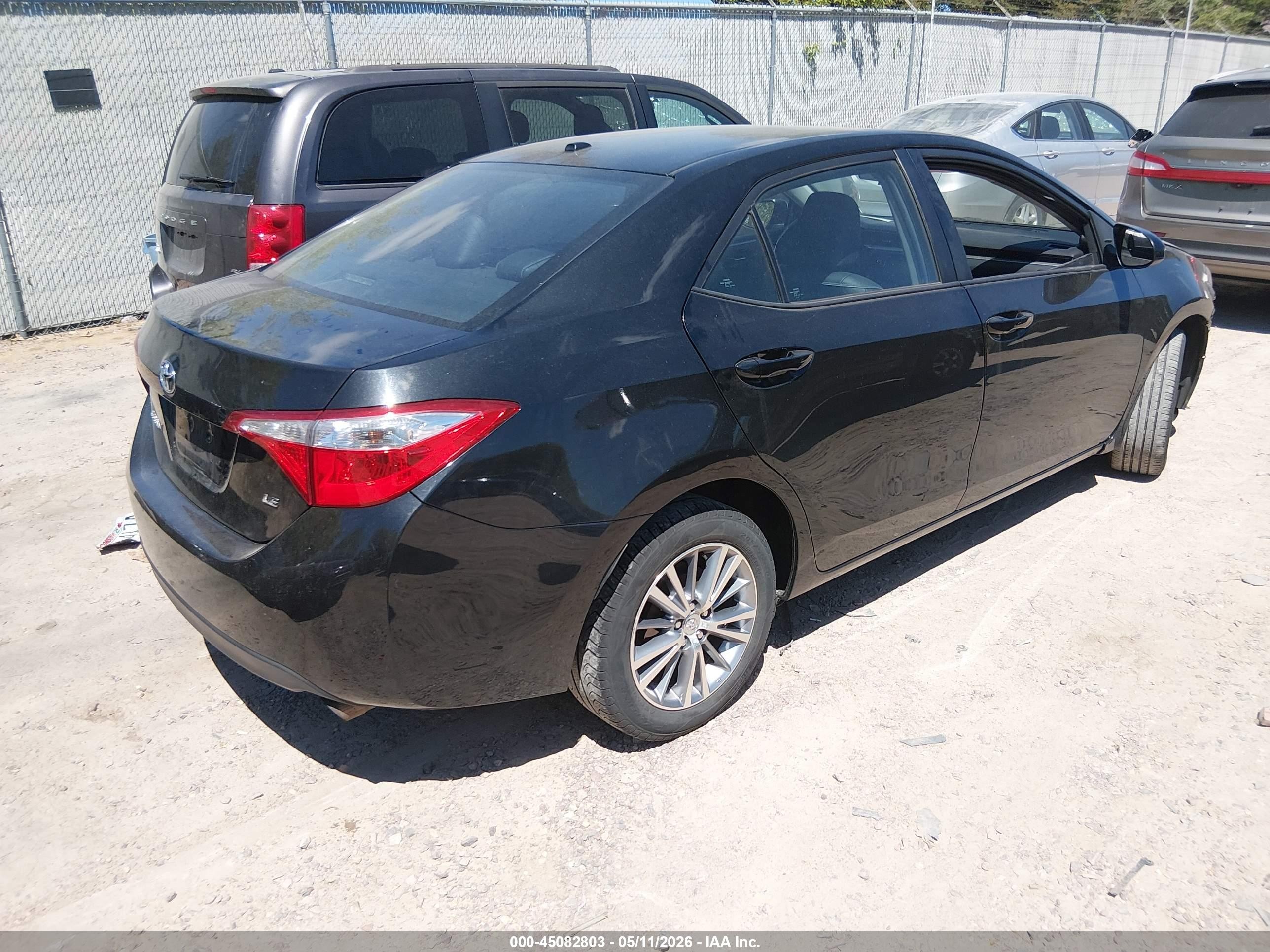 2015 Toyota Corolla L/le/le Plus/le Premium/s/s Plus/s Premium Черный vin: 5YFBURHE1FP223227