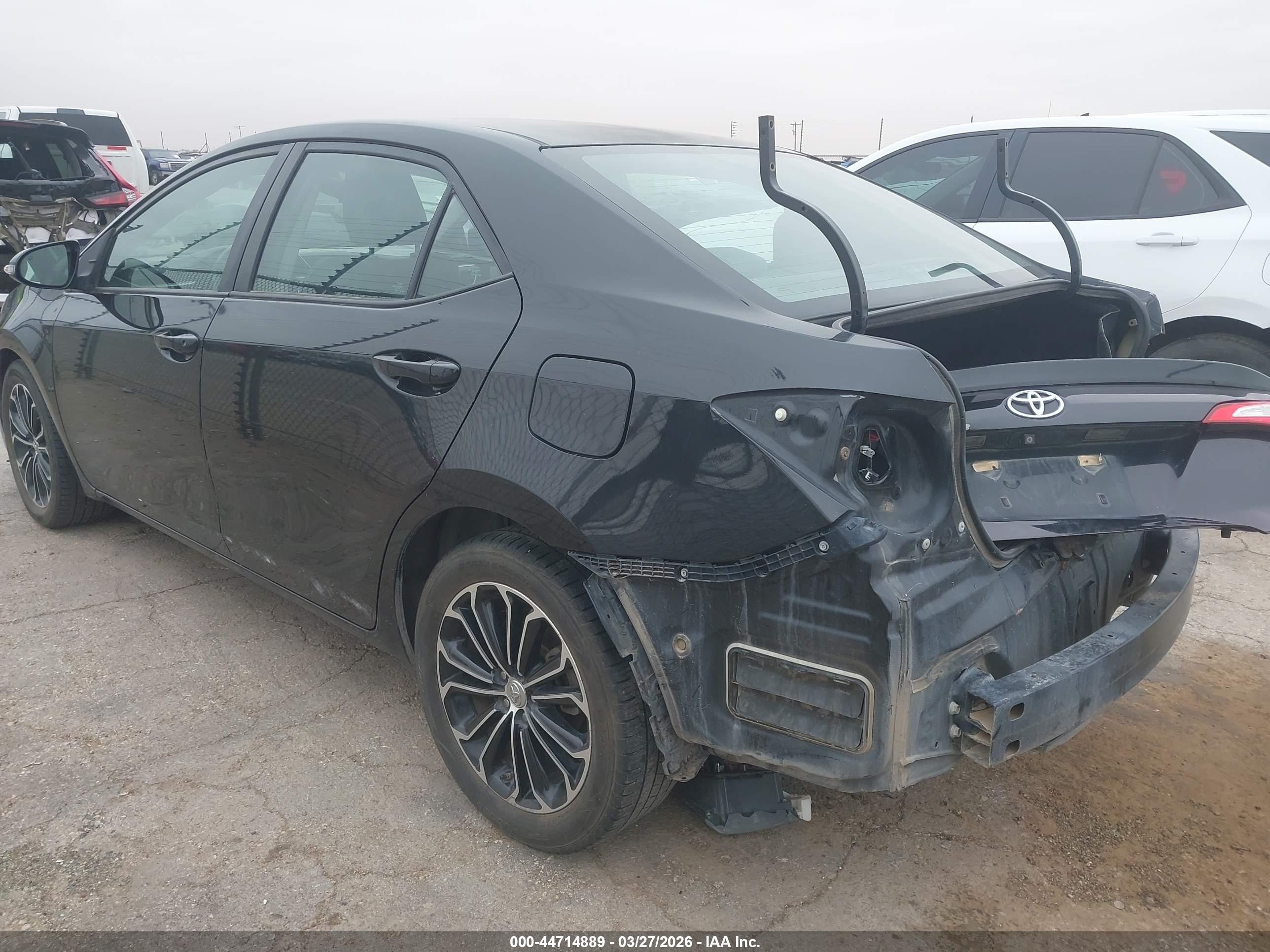 2015 Toyota Corolla S Plus Black vin: 5YFBURHE1FP245048