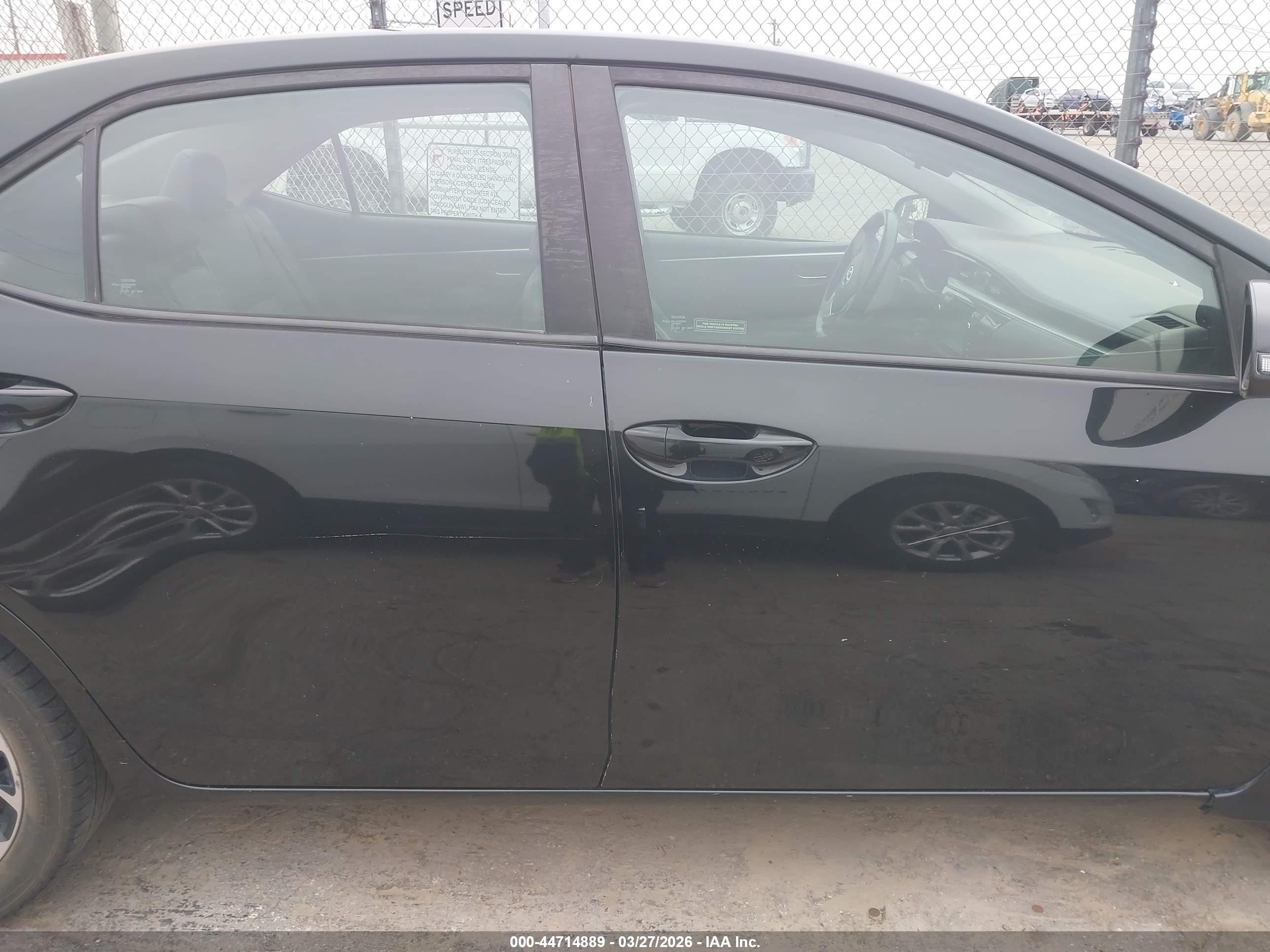 2015 Toyota Corolla S Plus Black vin: 5YFBURHE1FP245048