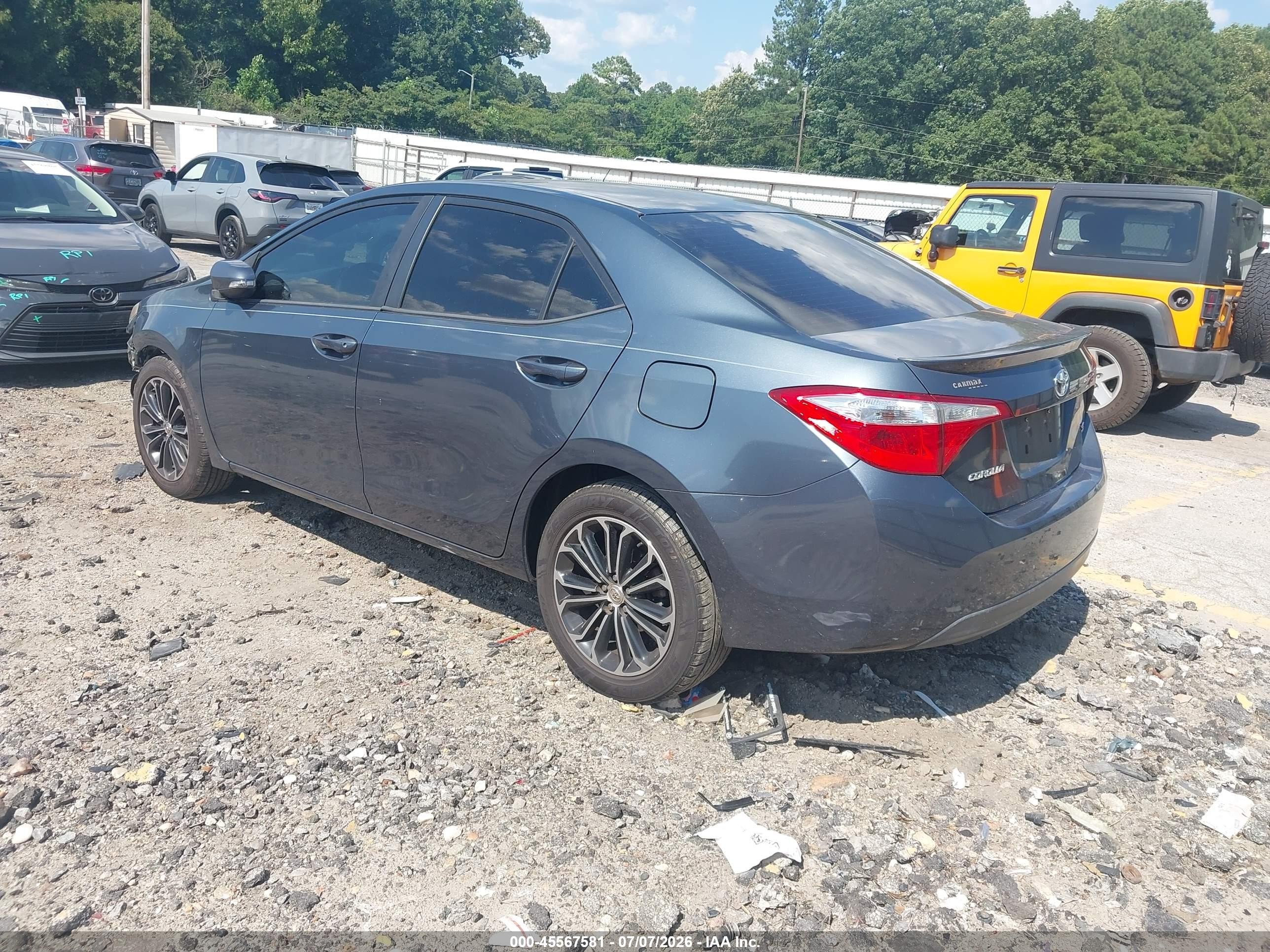 2015 Toyota Corolla S Plus Синий vin: 5YFBURHE1FP250640