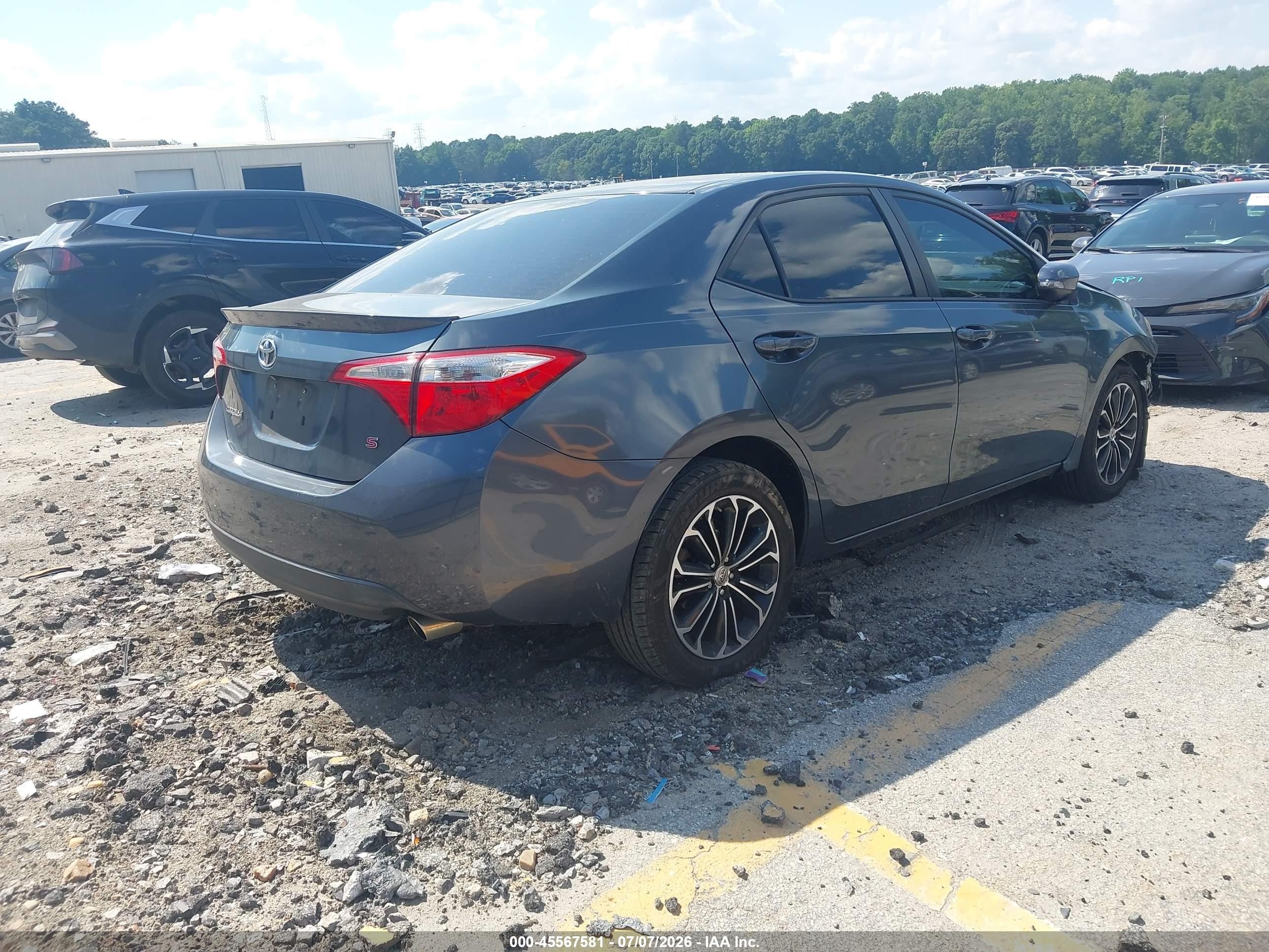 2015 Toyota Corolla S Plus Синий vin: 5YFBURHE1FP250640