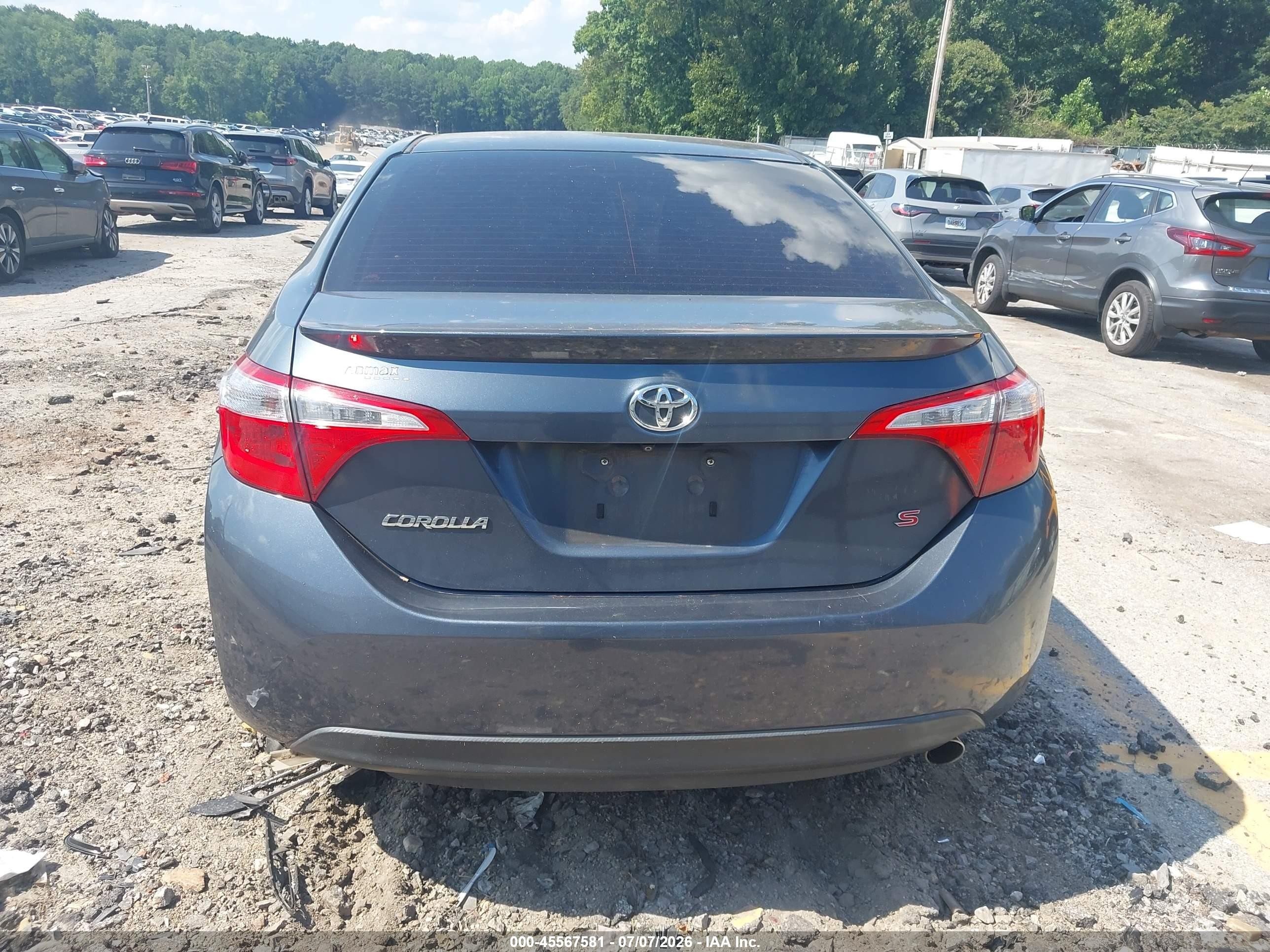 2015 Toyota Corolla S Plus Синий vin: 5YFBURHE1FP250640