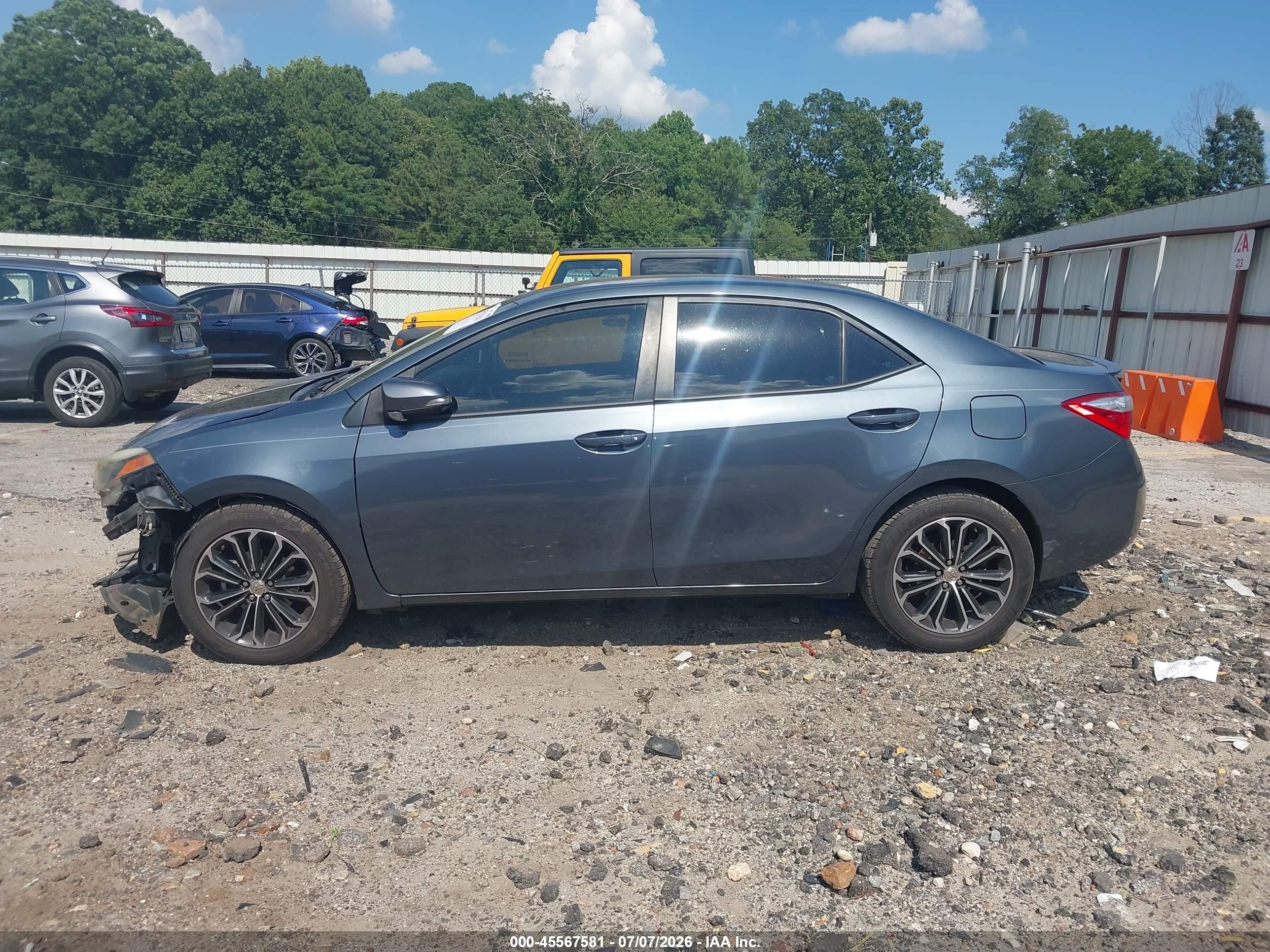 2015 Toyota Corolla S Plus Синий vin: 5YFBURHE1FP250640