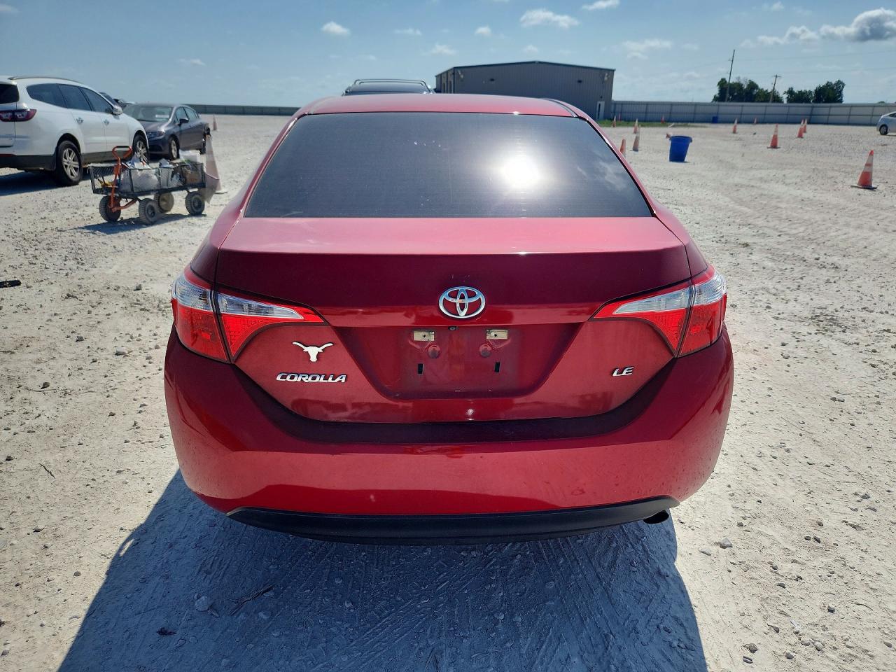 2015 Toyota Corolla Le Red vin: 5YFBURHE1FP250704