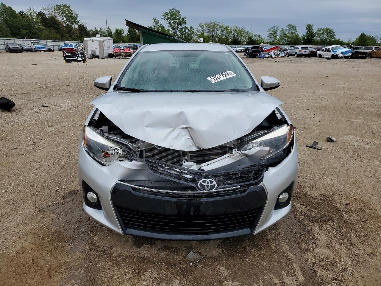 2015 Toyota Corolla S Plus Серебряный vin: 5YFBURHE1FP253182