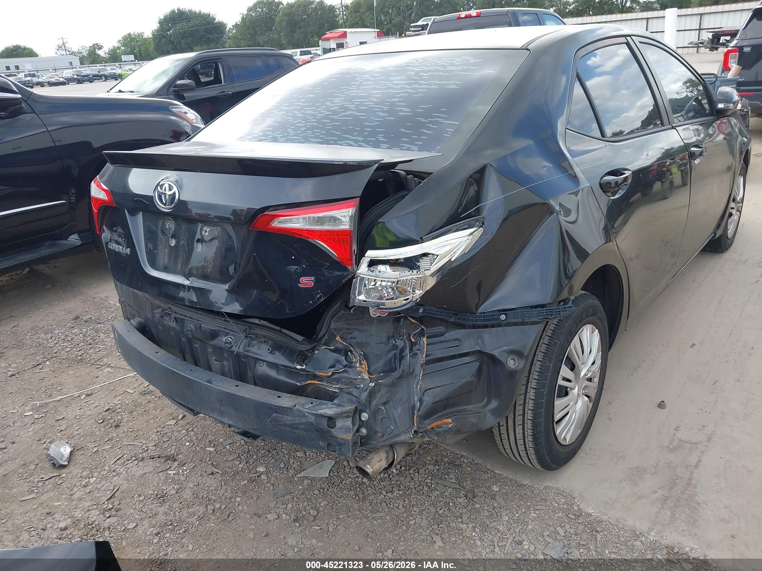 2015 Toyota Corolla S Plus Black vin: 5YFBURHE1FP253909