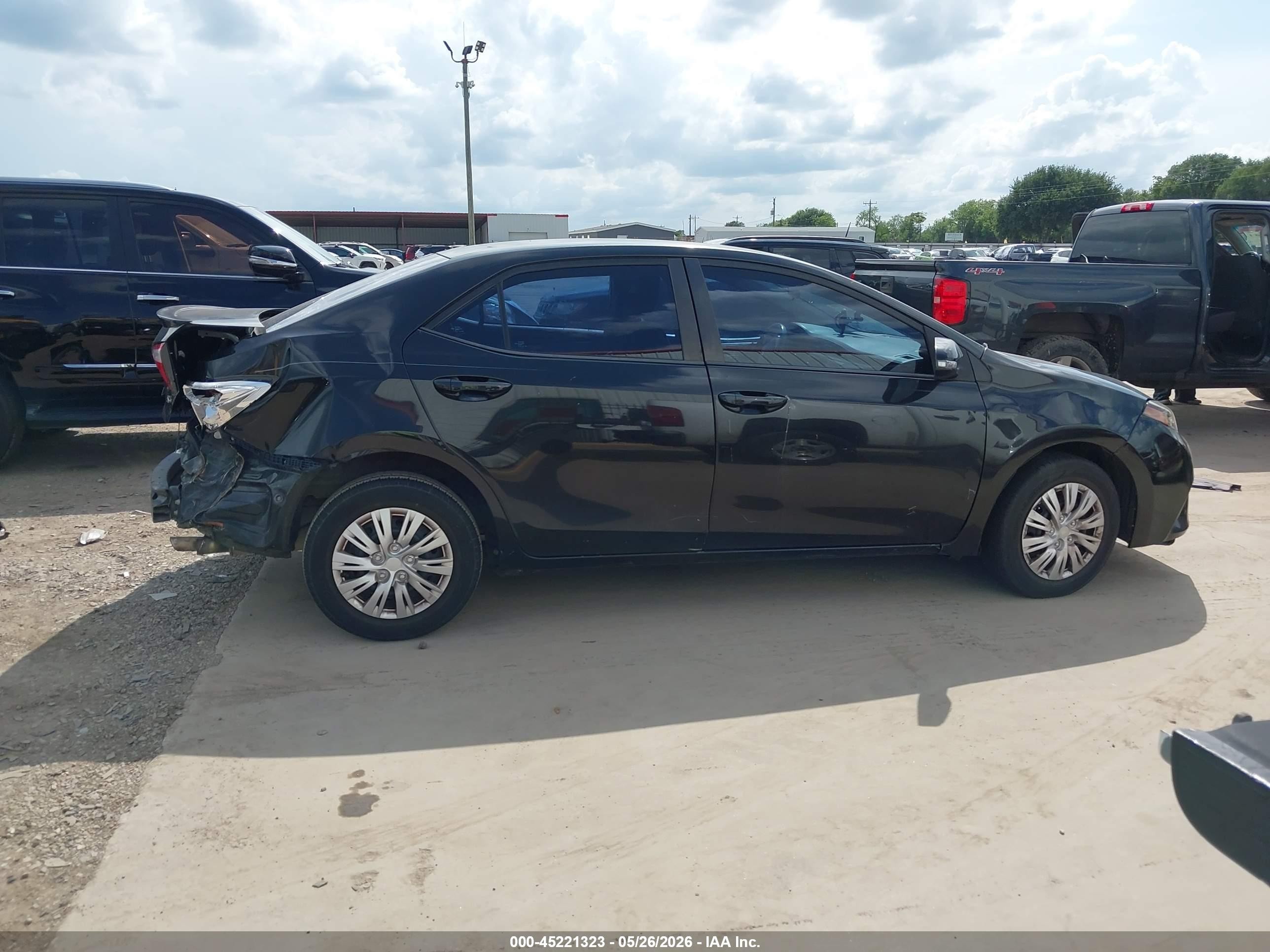 2015 Toyota Corolla S Plus Black vin: 5YFBURHE1FP253909