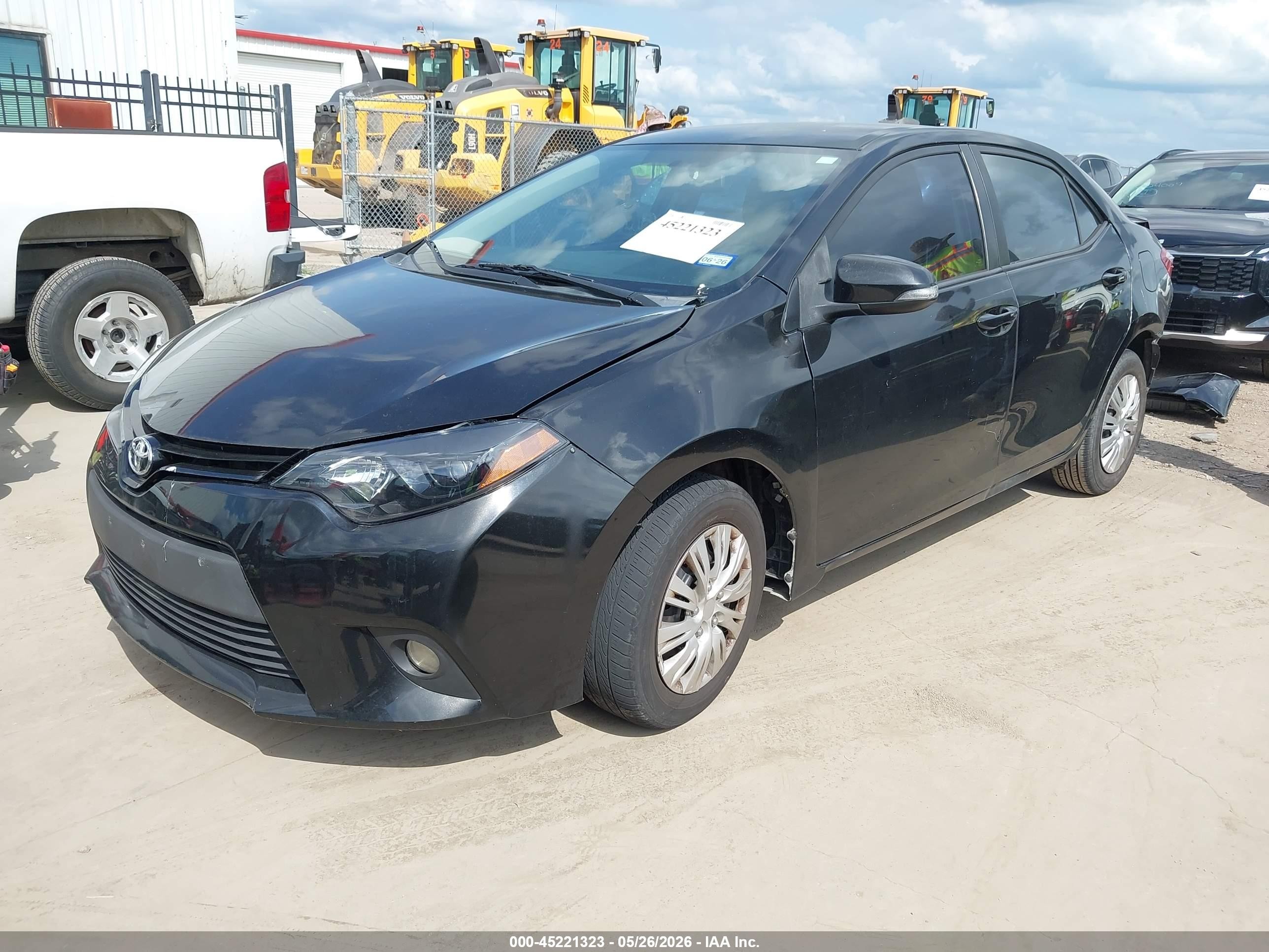 2015 Toyota Corolla S Plus Black vin: 5YFBURHE1FP253909