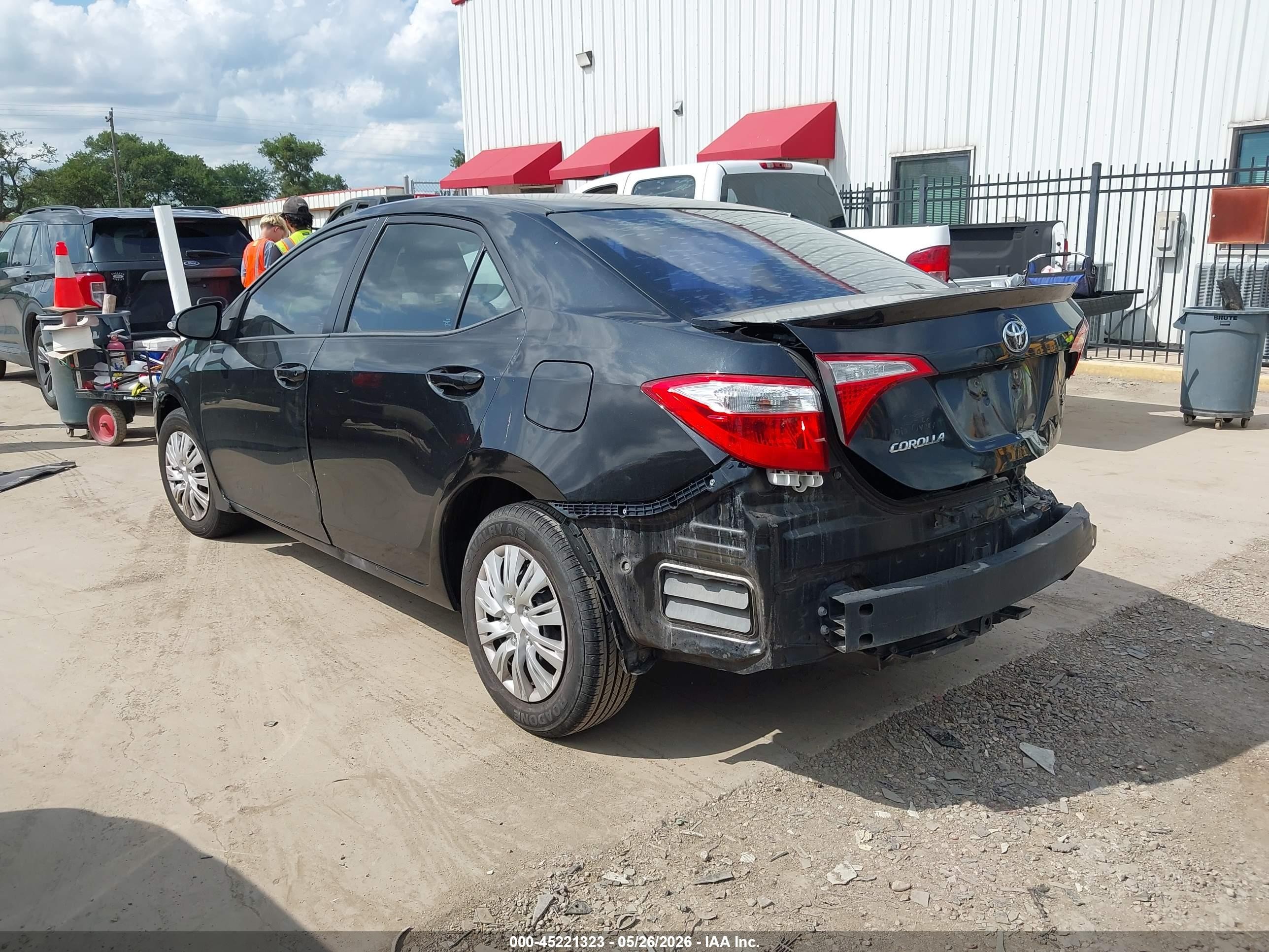 2015 Toyota Corolla S Plus Black vin: 5YFBURHE1FP253909