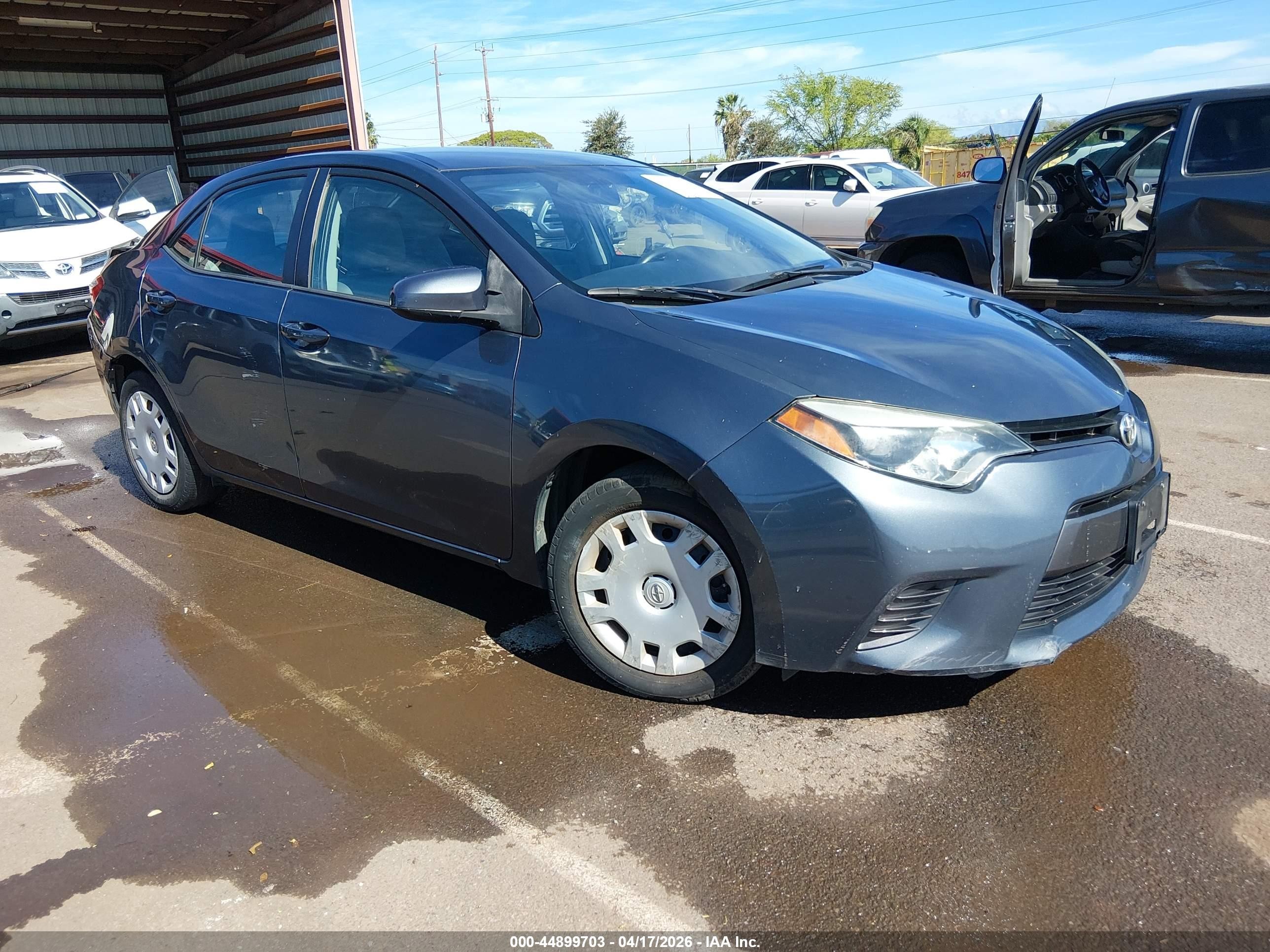 2015 Toyota Corolla Le/le Plus/le Premium Серый vin: 5YFBURHE1FP278809