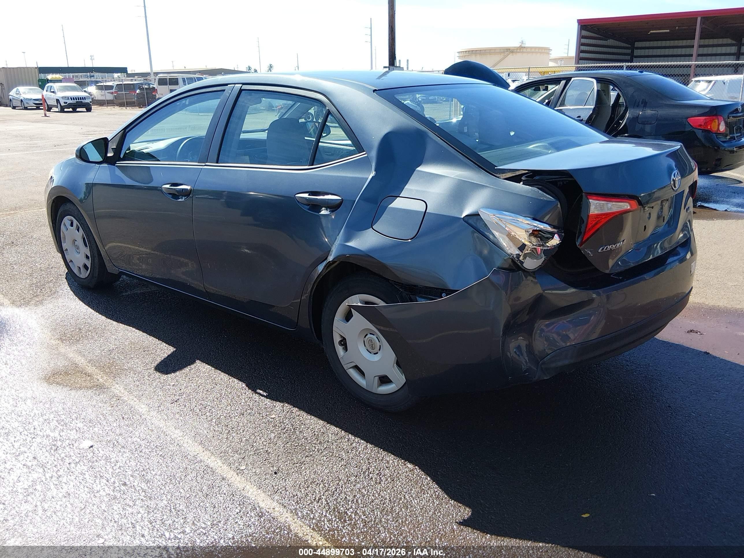 2015 Toyota Corolla Le/le Plus/le Premium Серый vin: 5YFBURHE1FP278809