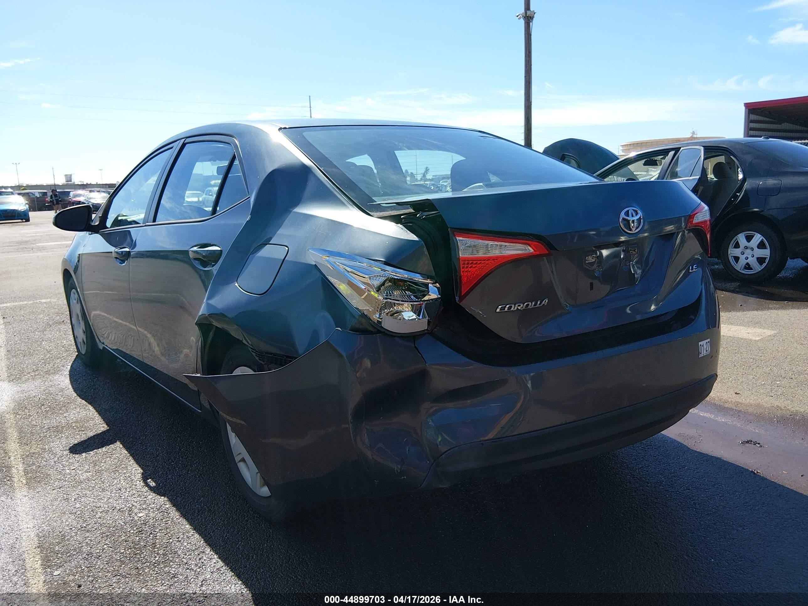 2015 Toyota Corolla Le/le Plus/le Premium Серый vin: 5YFBURHE1FP278809