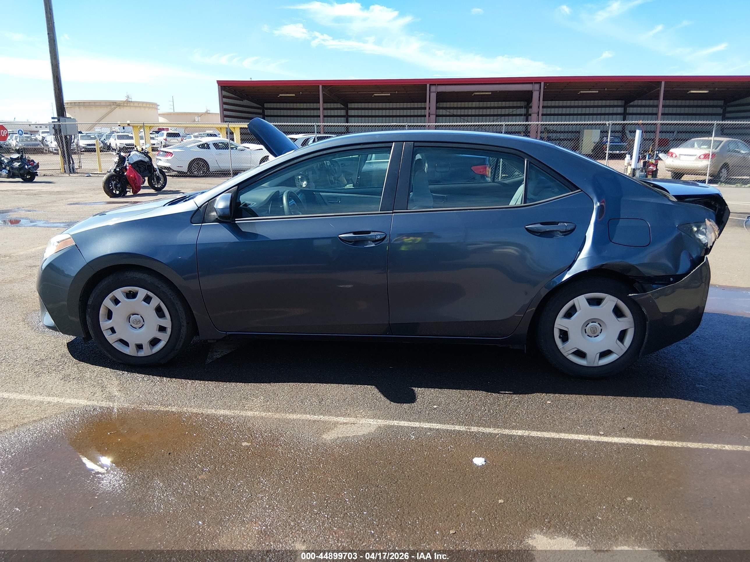 2015 Toyota Corolla Le/le Plus/le Premium Серый vin: 5YFBURHE1FP278809