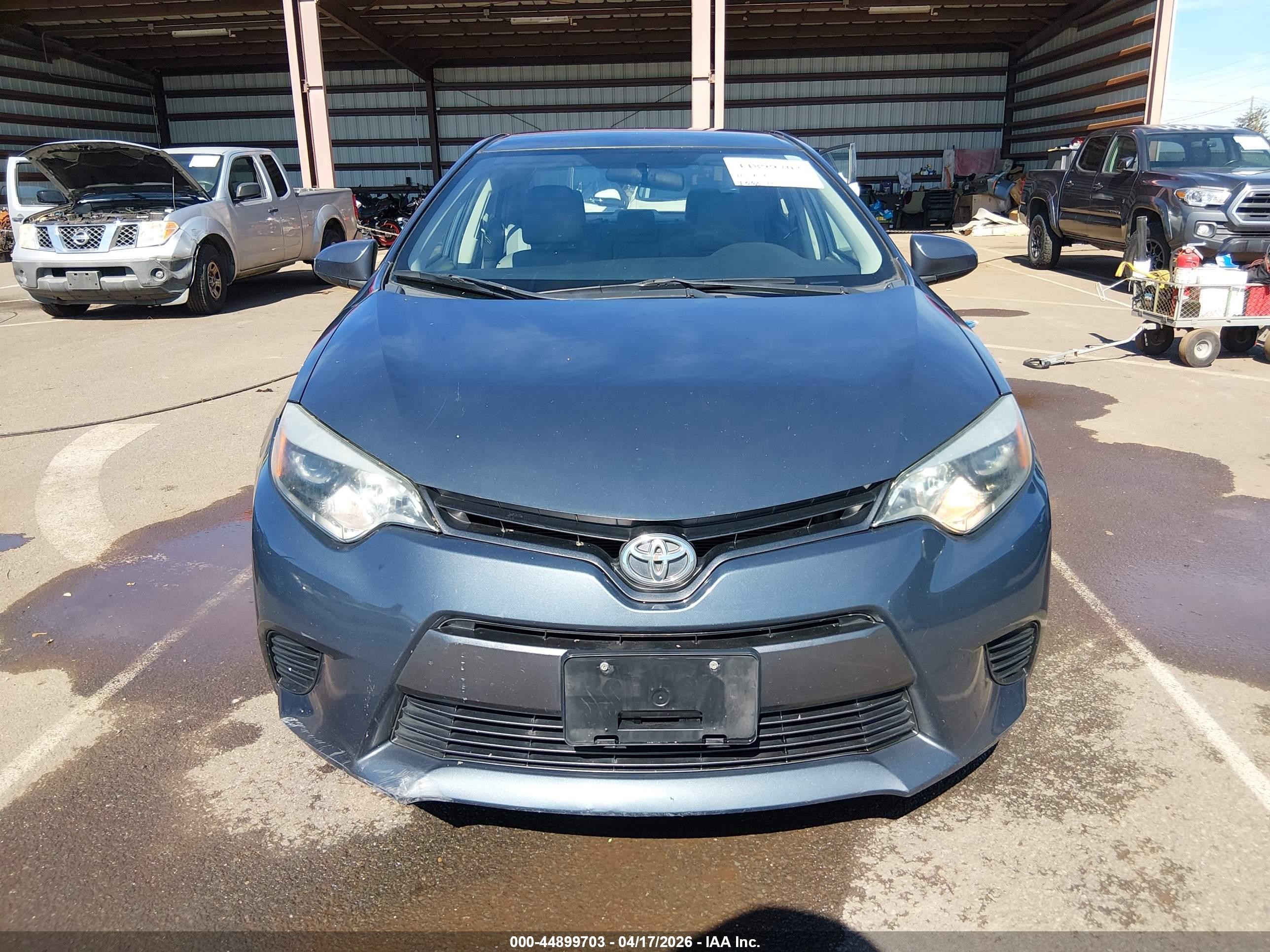 2015 Toyota Corolla Le/le Plus/le Premium Серый vin: 5YFBURHE1FP278809