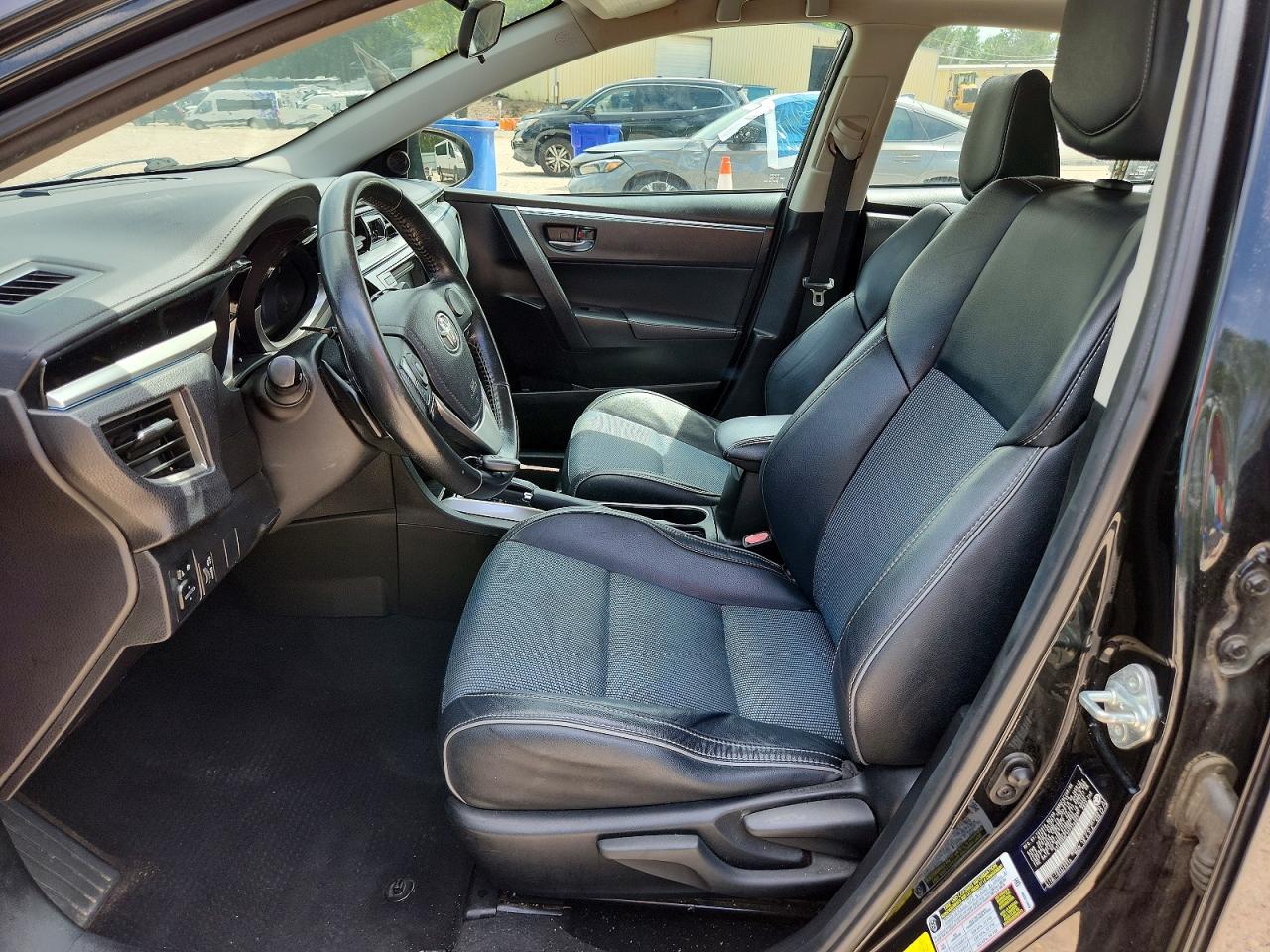 2015 Toyota Corolla S Plus Black vin: 5YFBURHE1FP278907