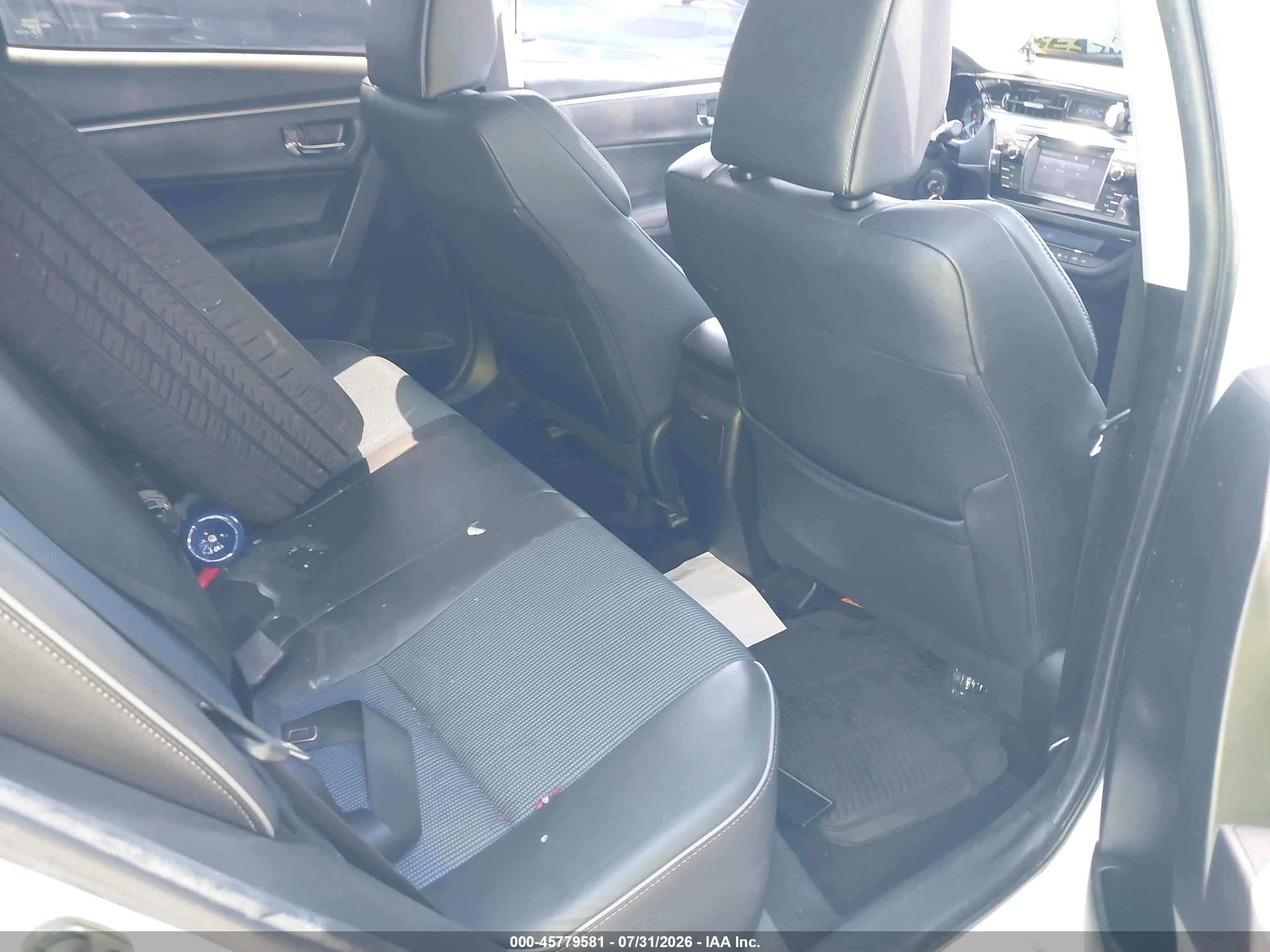 2015 Toyota Corolla S Plus White vin: 5YFBURHE1FP305149