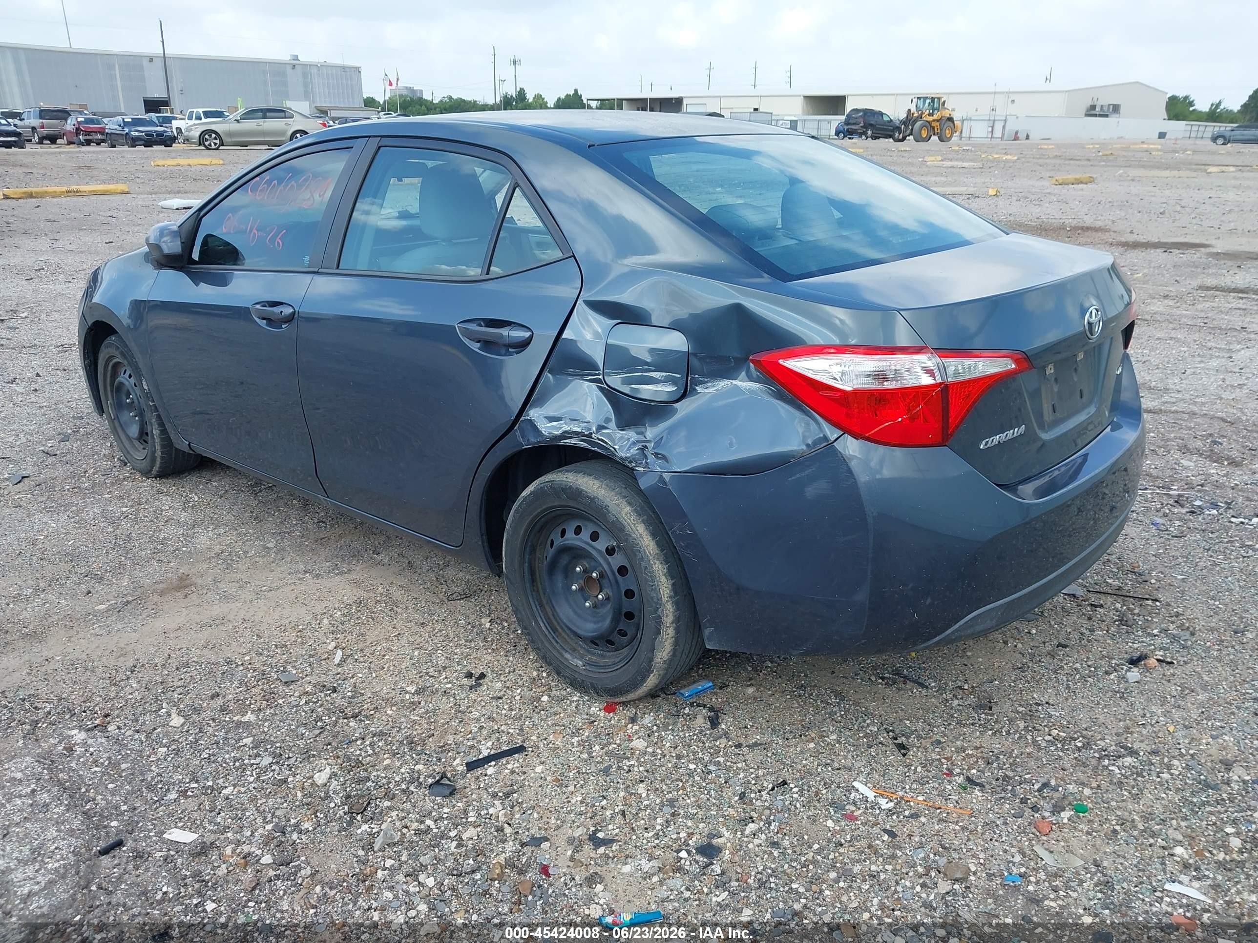 2015 Toyota Corolla Le Gray vin: 5YFBURHE1FP310092