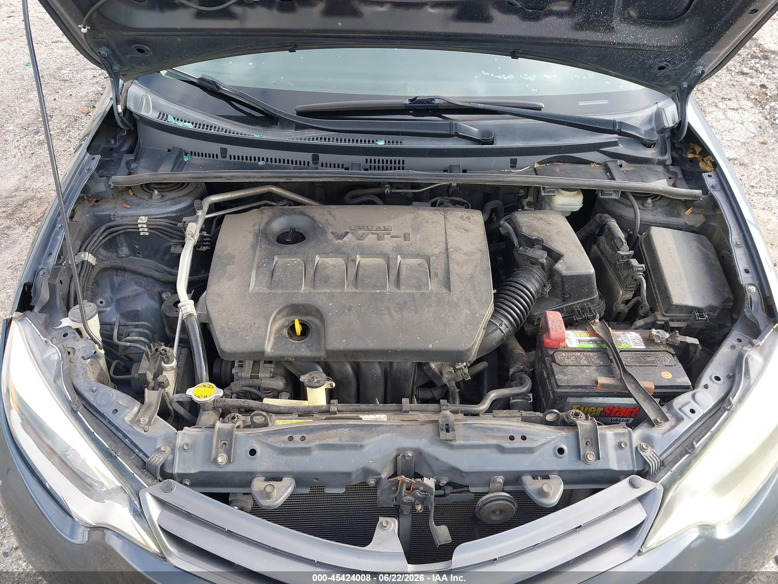 2015 Toyota Corolla Le Gray vin: 5YFBURHE1FP310092