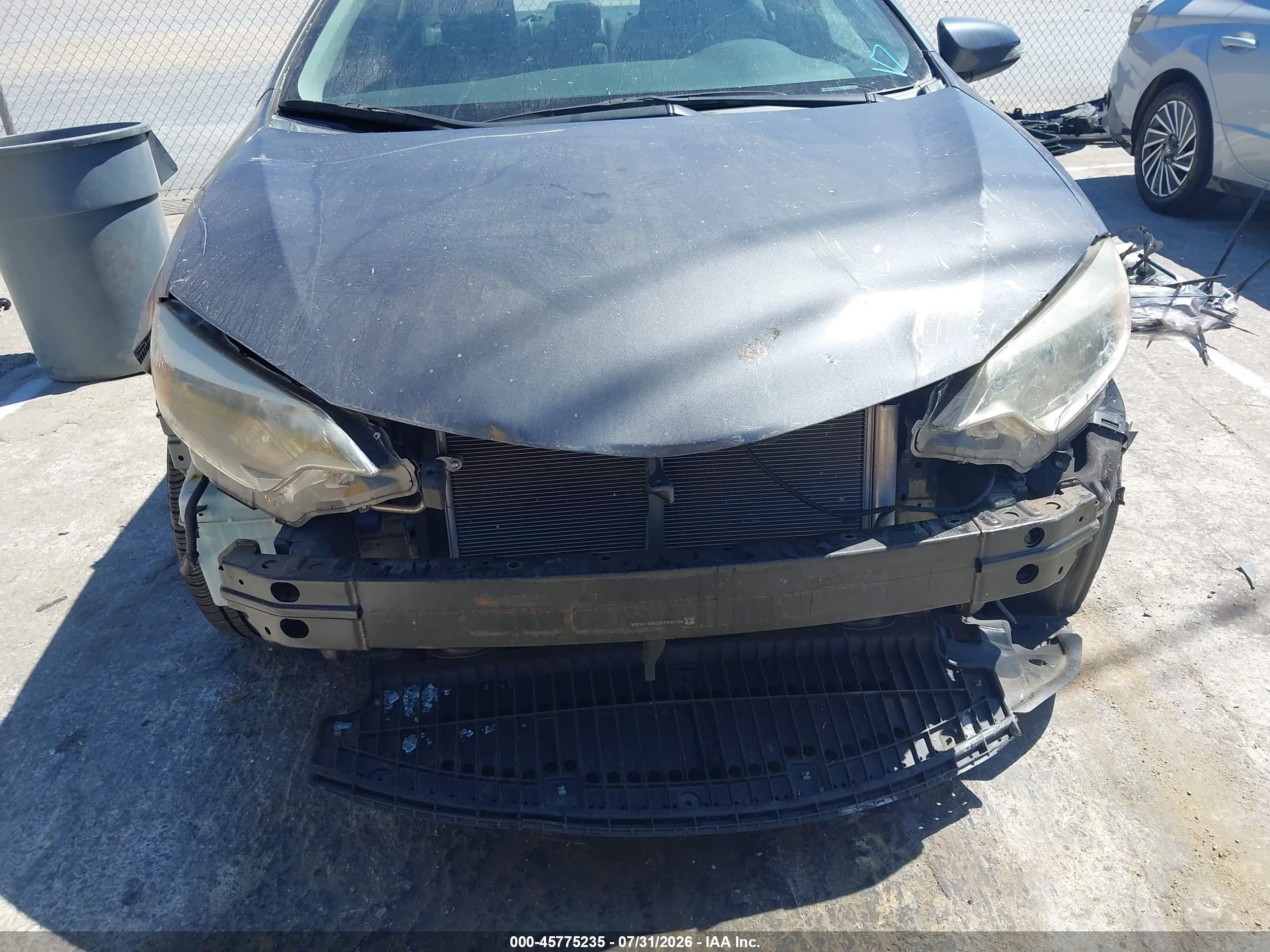 2015 Toyota Corolla S Plus Серый vin: 5YFBURHE1FP346722