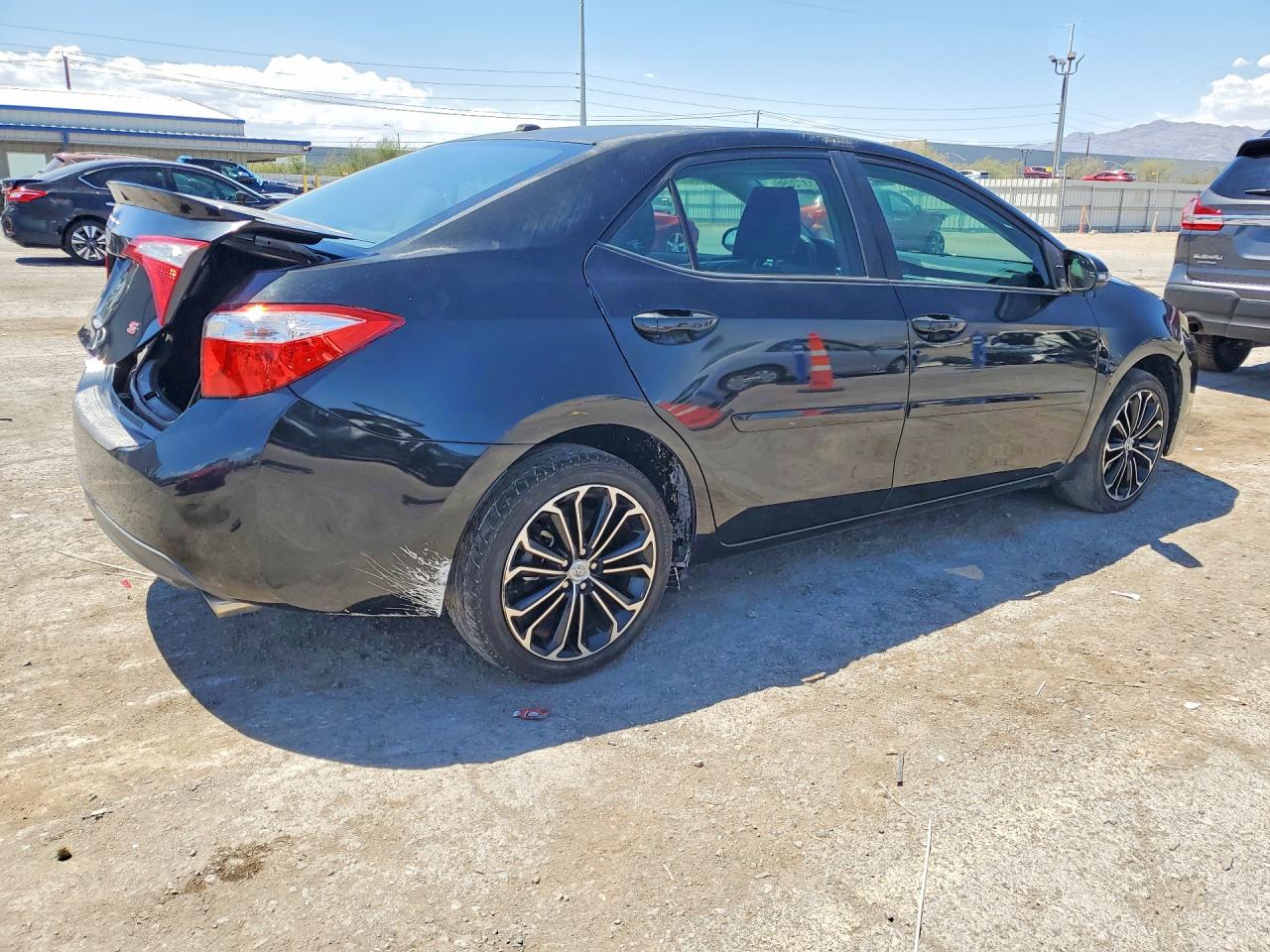 2015 Toyota Corolla S Plus Black vin: 5YFBURHE1FP350771