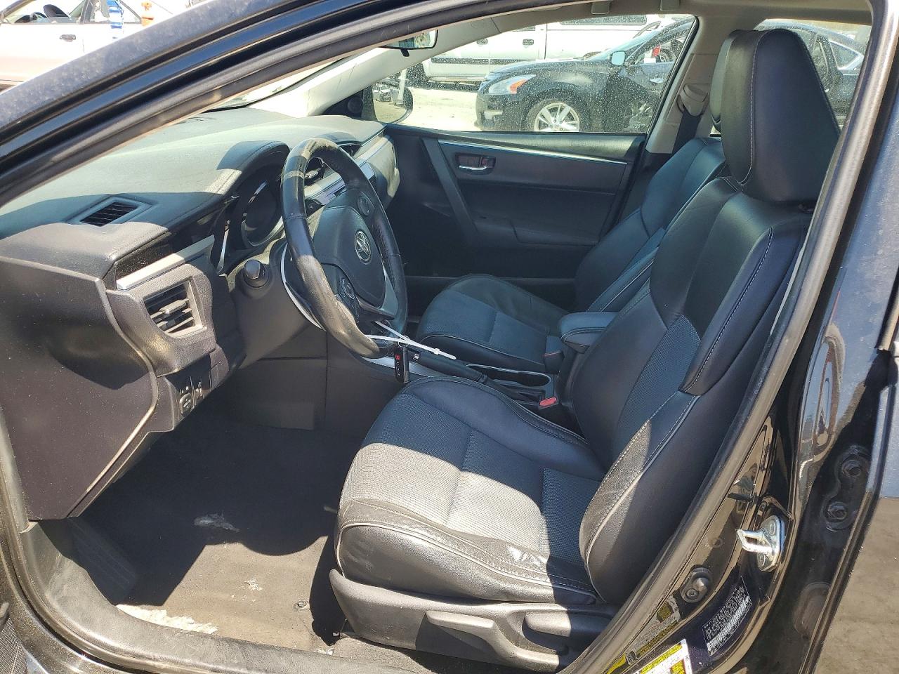 2015 Toyota Corolla S Plus Black vin: 5YFBURHE1FP350771