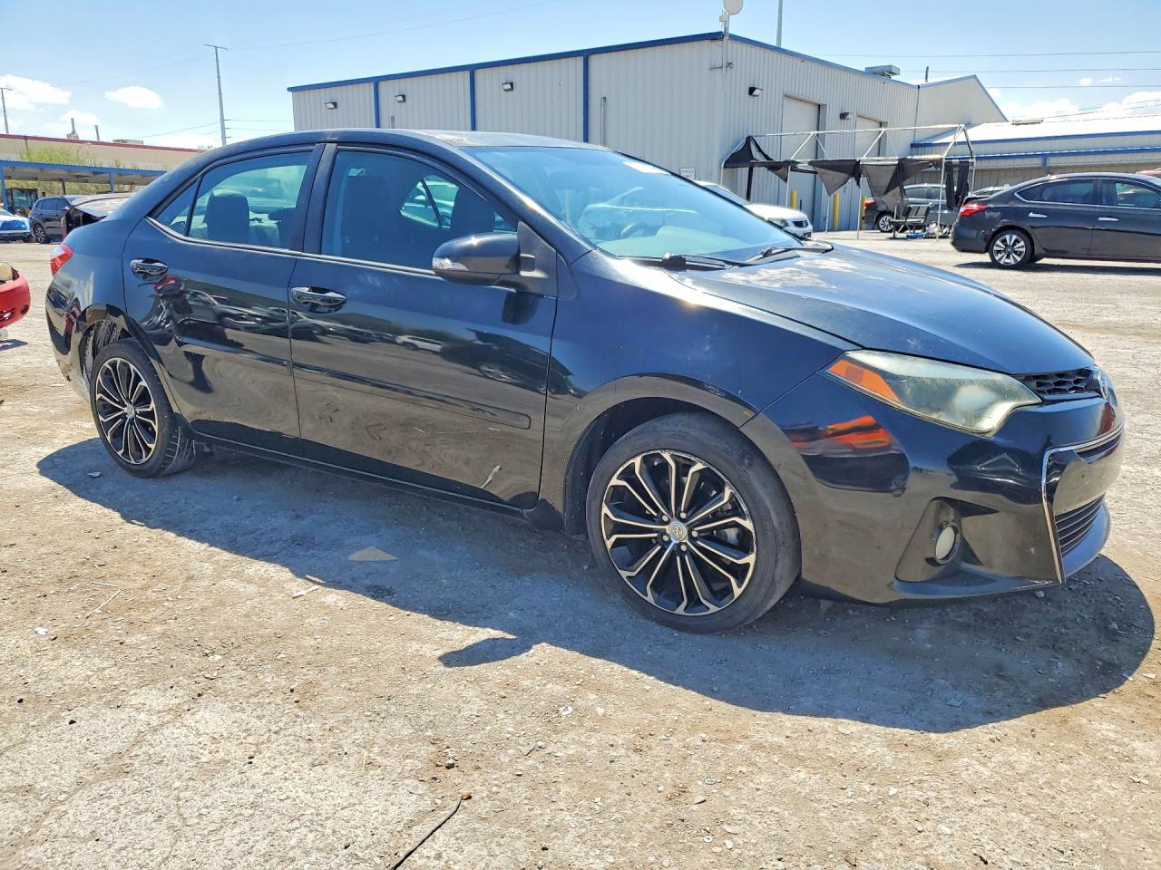 2015 Toyota Corolla S Plus Black vin: 5YFBURHE1FP350771