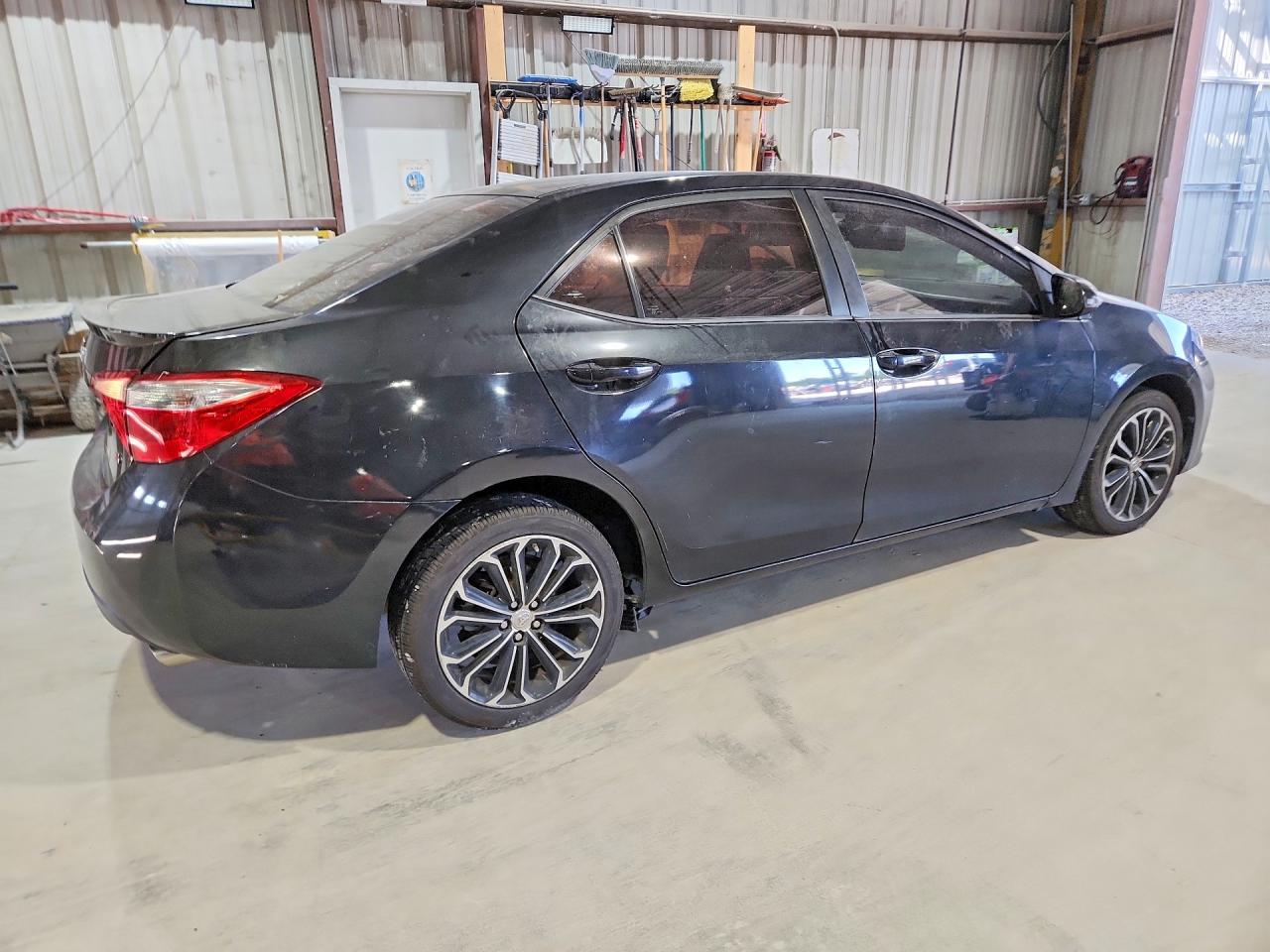 2015 Toyota Corolla S Plus Black vin: 5YFBURHE1FP362399