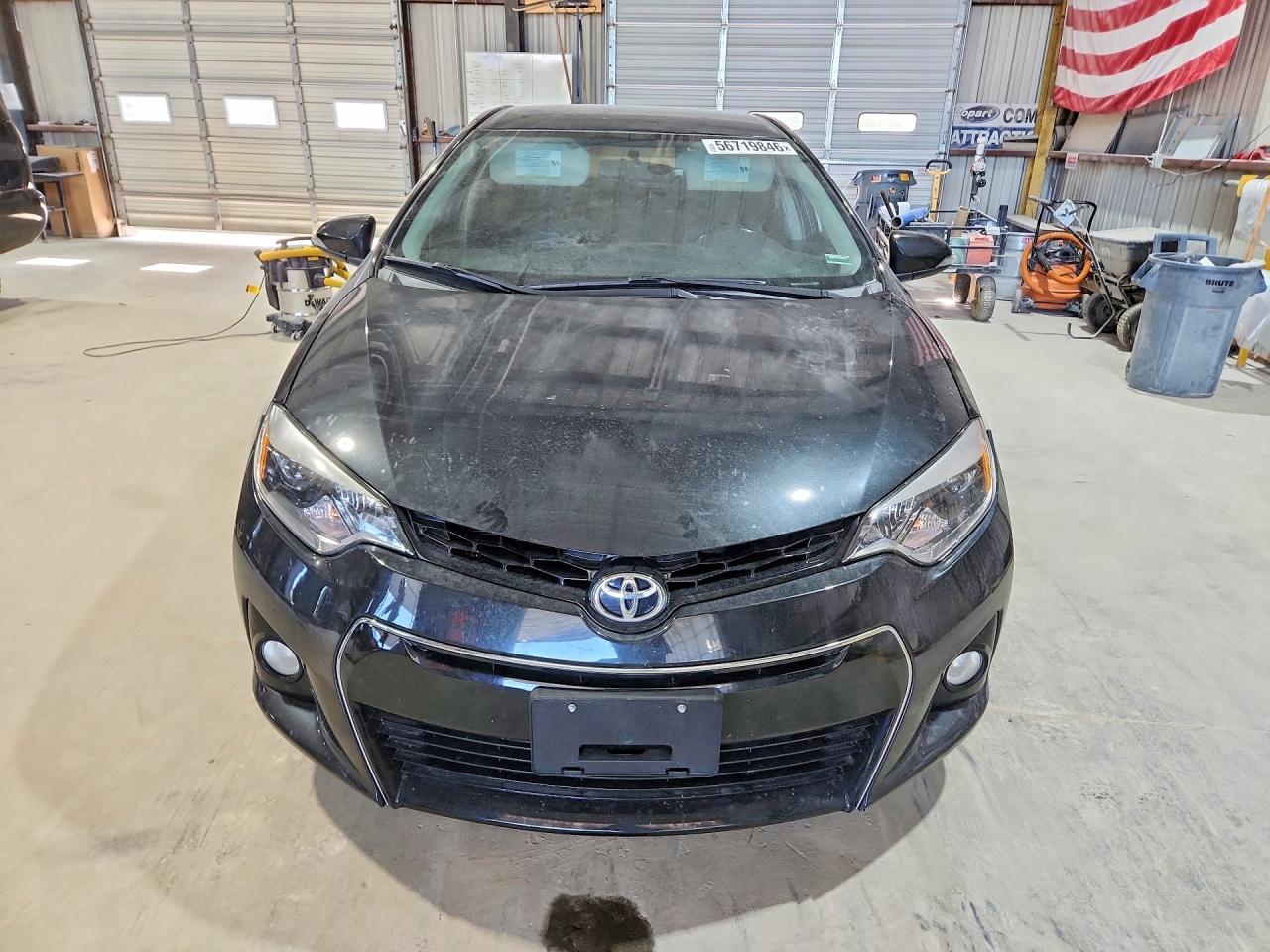 2015 Toyota Corolla S Plus Black vin: 5YFBURHE1FP362399