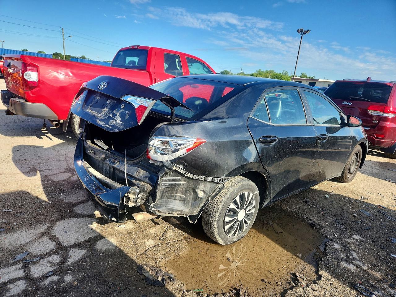 2016 Toyota Corolla L Black vin: 5YFBURHE1GP429598