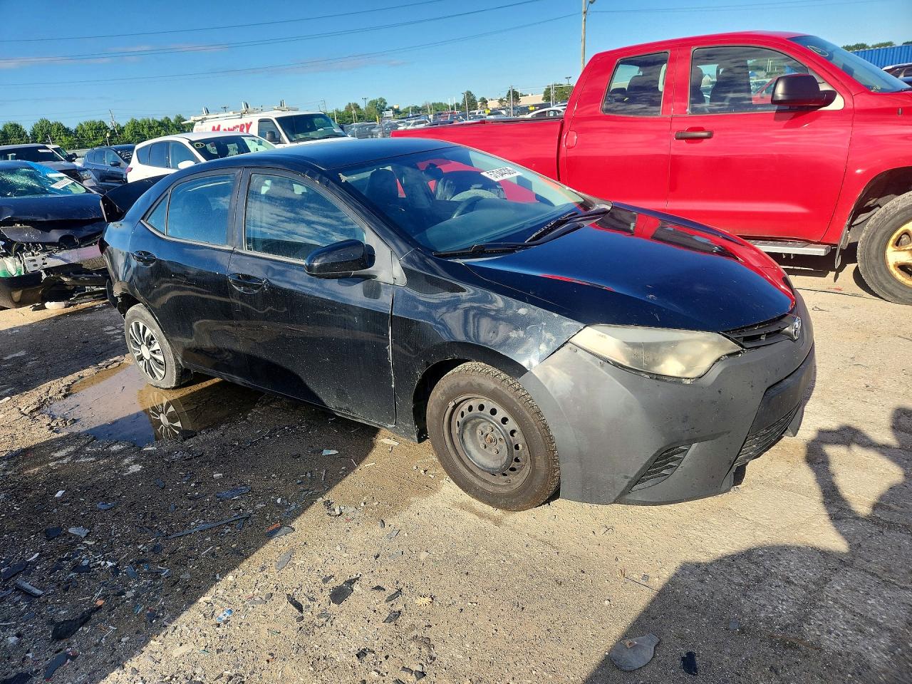 2016 Toyota Corolla L Black vin: 5YFBURHE1GP429598