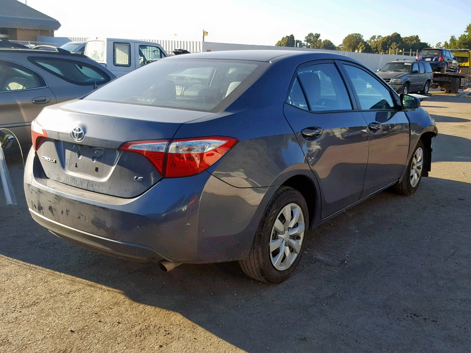 2016 Toyota Corolla L Серый vin: 5YFBURHE1GP483418