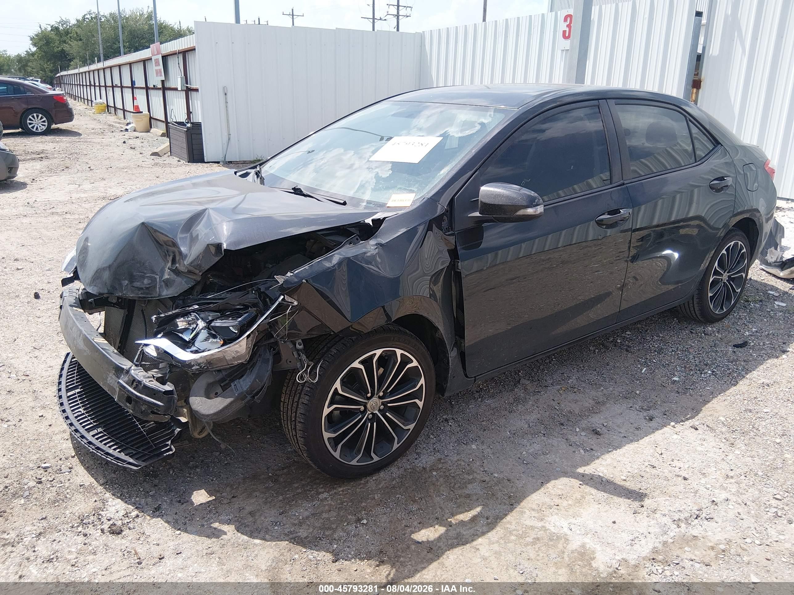 2014 Toyota Corolla S Premium Черный vin: 5YFBURHE2EP037436