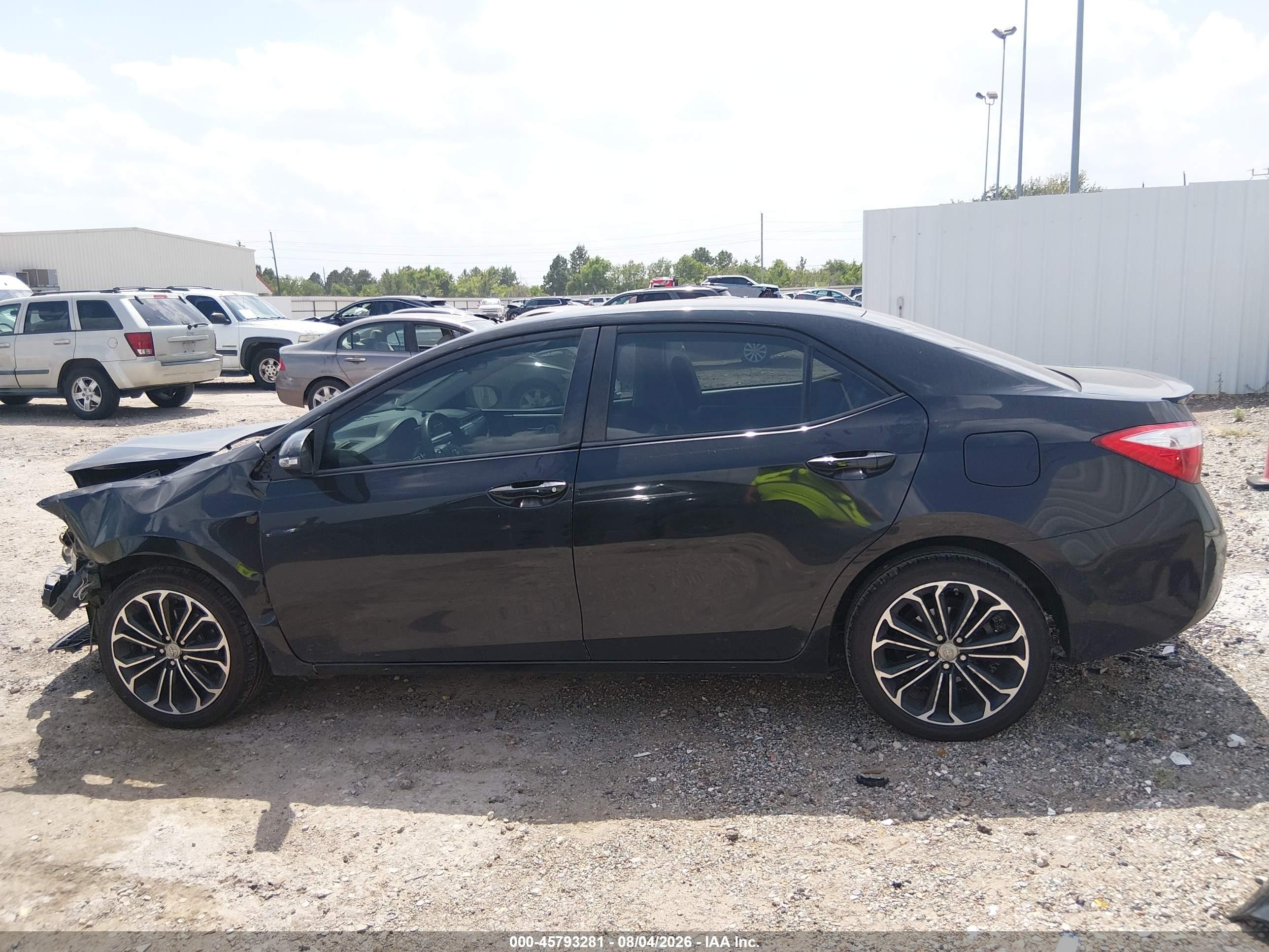 2014 Toyota Corolla S Premium Черный vin: 5YFBURHE2EP037436