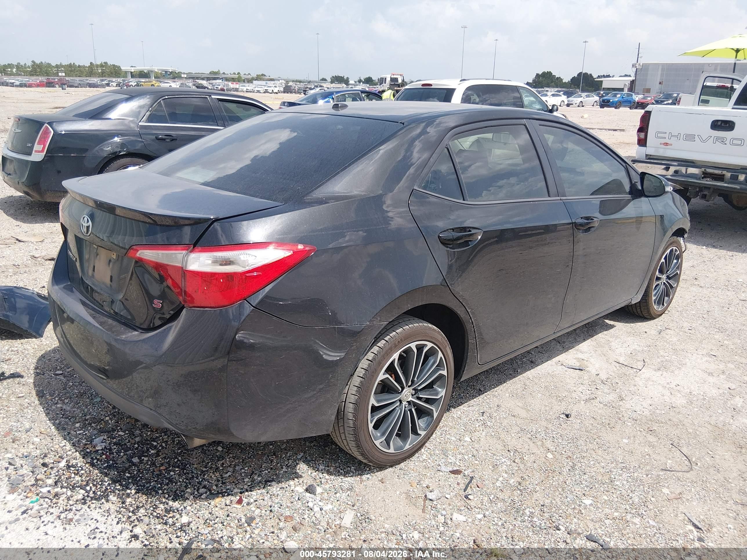2014 Toyota Corolla S Premium Черный vin: 5YFBURHE2EP037436