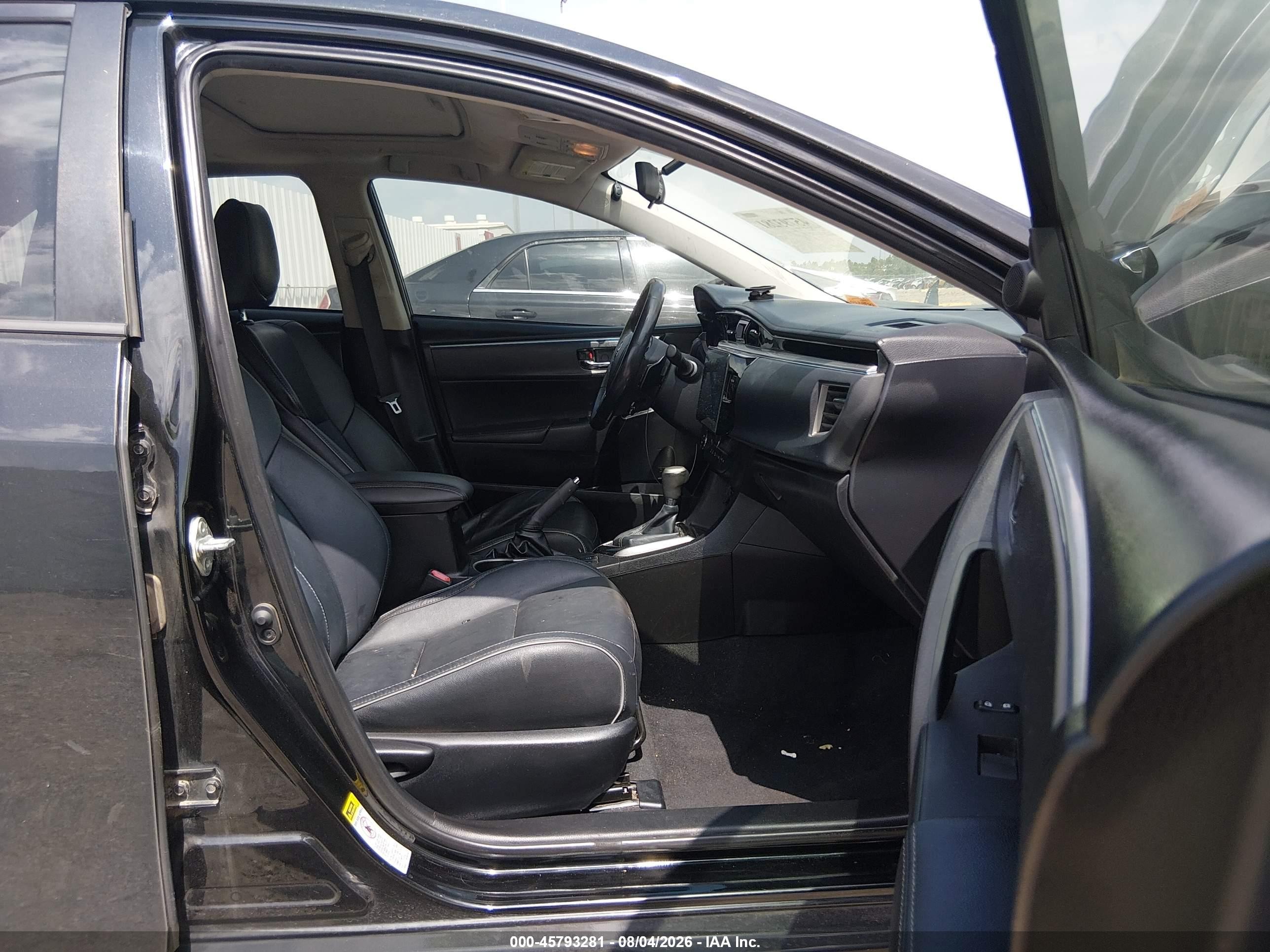 2014 Toyota Corolla S Premium Черный vin: 5YFBURHE2EP037436